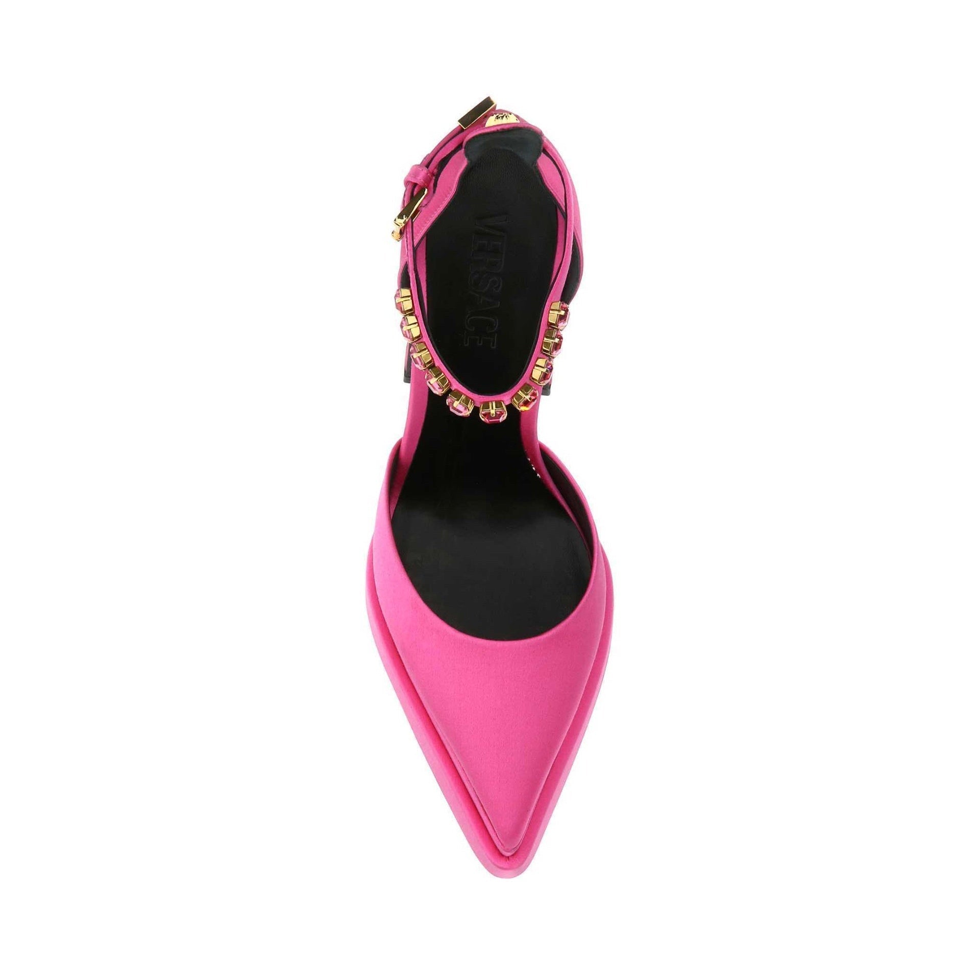 Silk Satin Pumps Pink