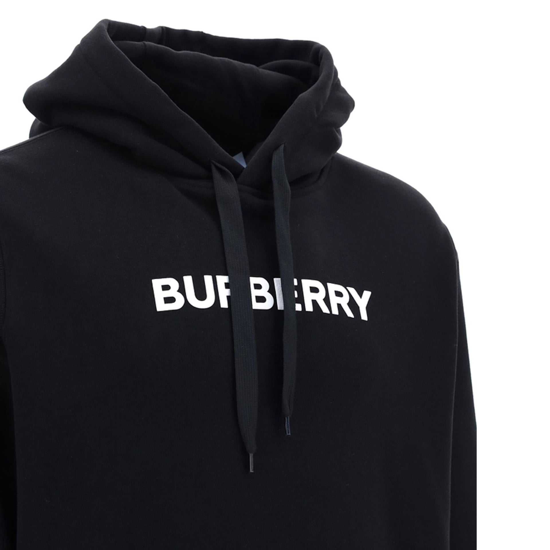 Ansdell Hooded Logo Sweatshirt Black Cotton