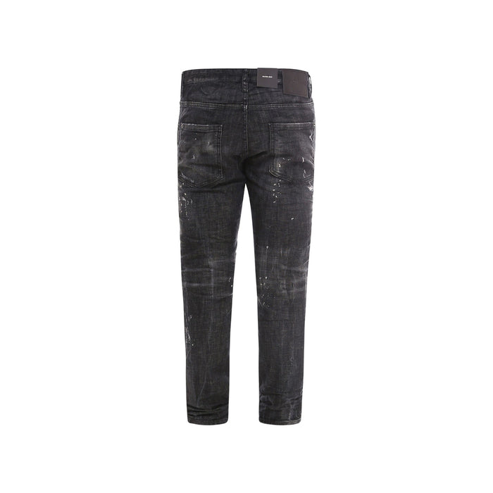 Skater Denim Jeans Black Cotton Elastane