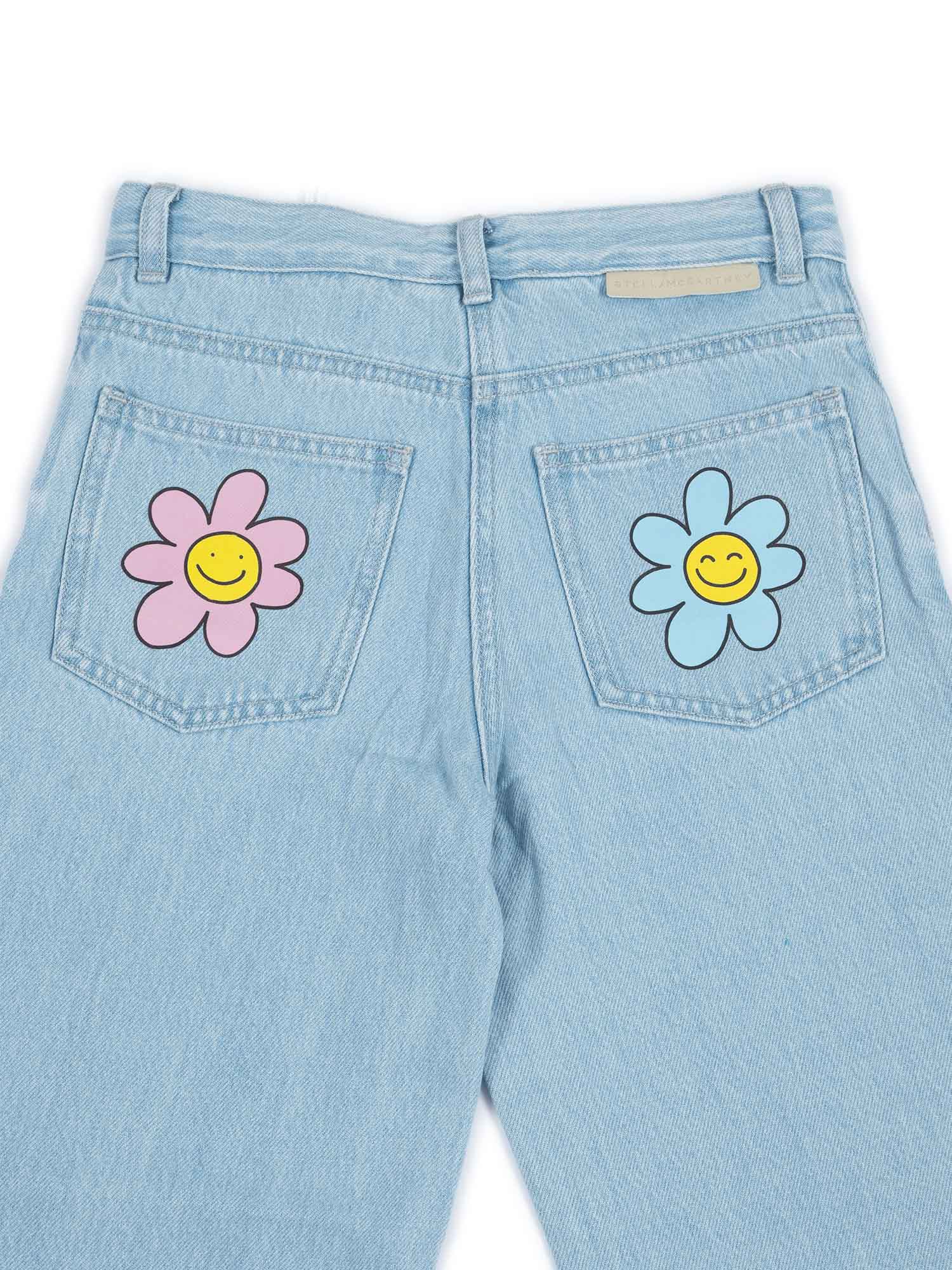 Trousers Light Blue Cotton Jean