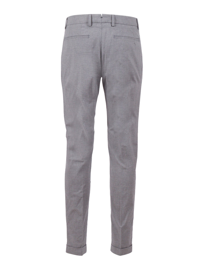 Retrolong-Gd Pants Grey Cotton Elastane
