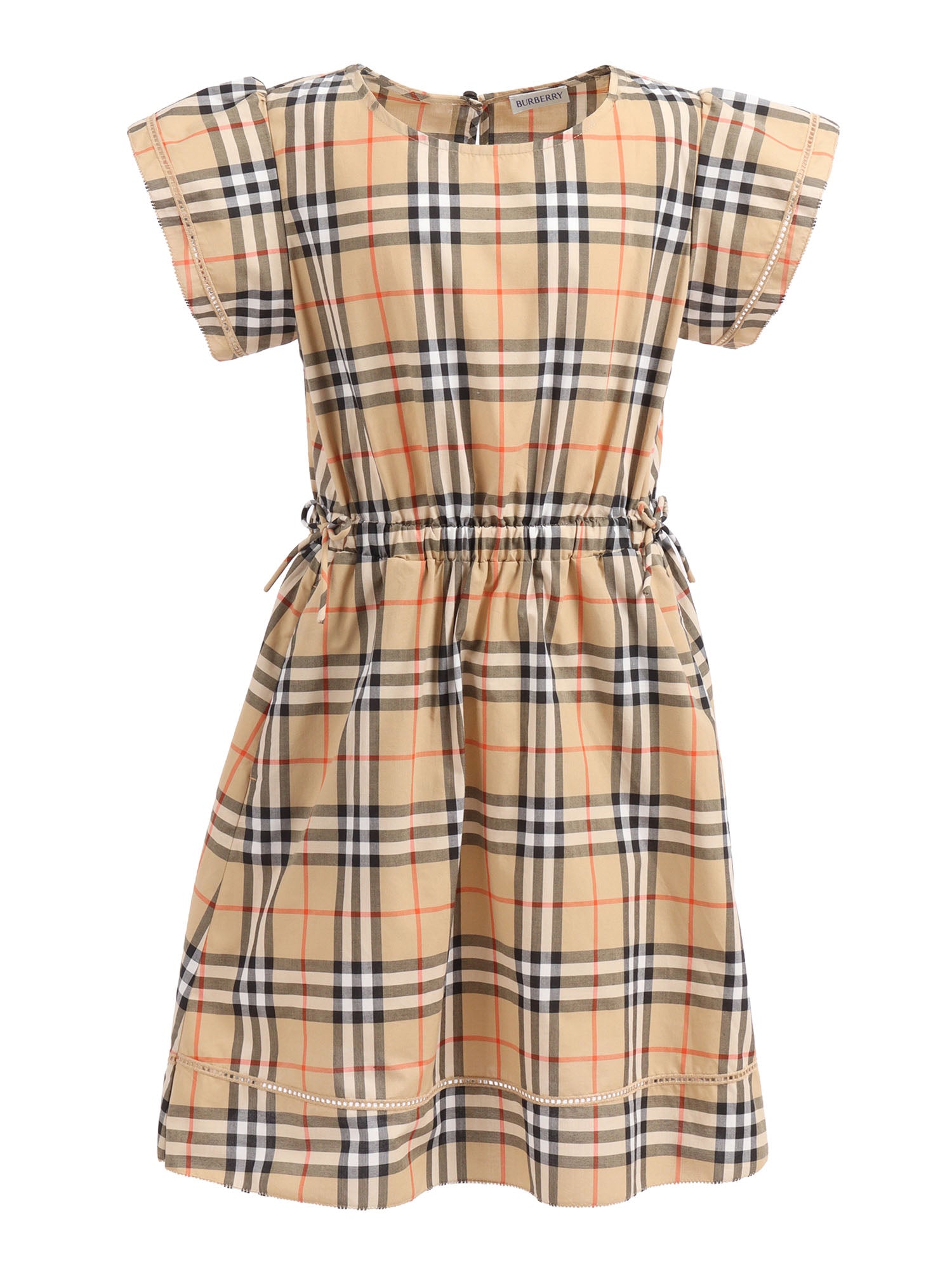 KID GIRL DRESSES Beige Cotton