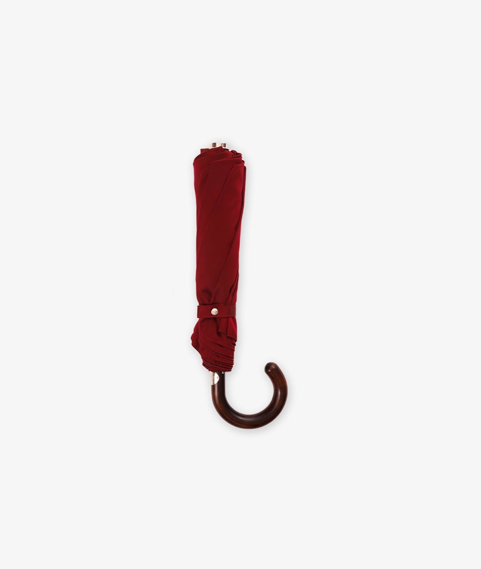 Folding Umbrella Darkred Maple Handle
