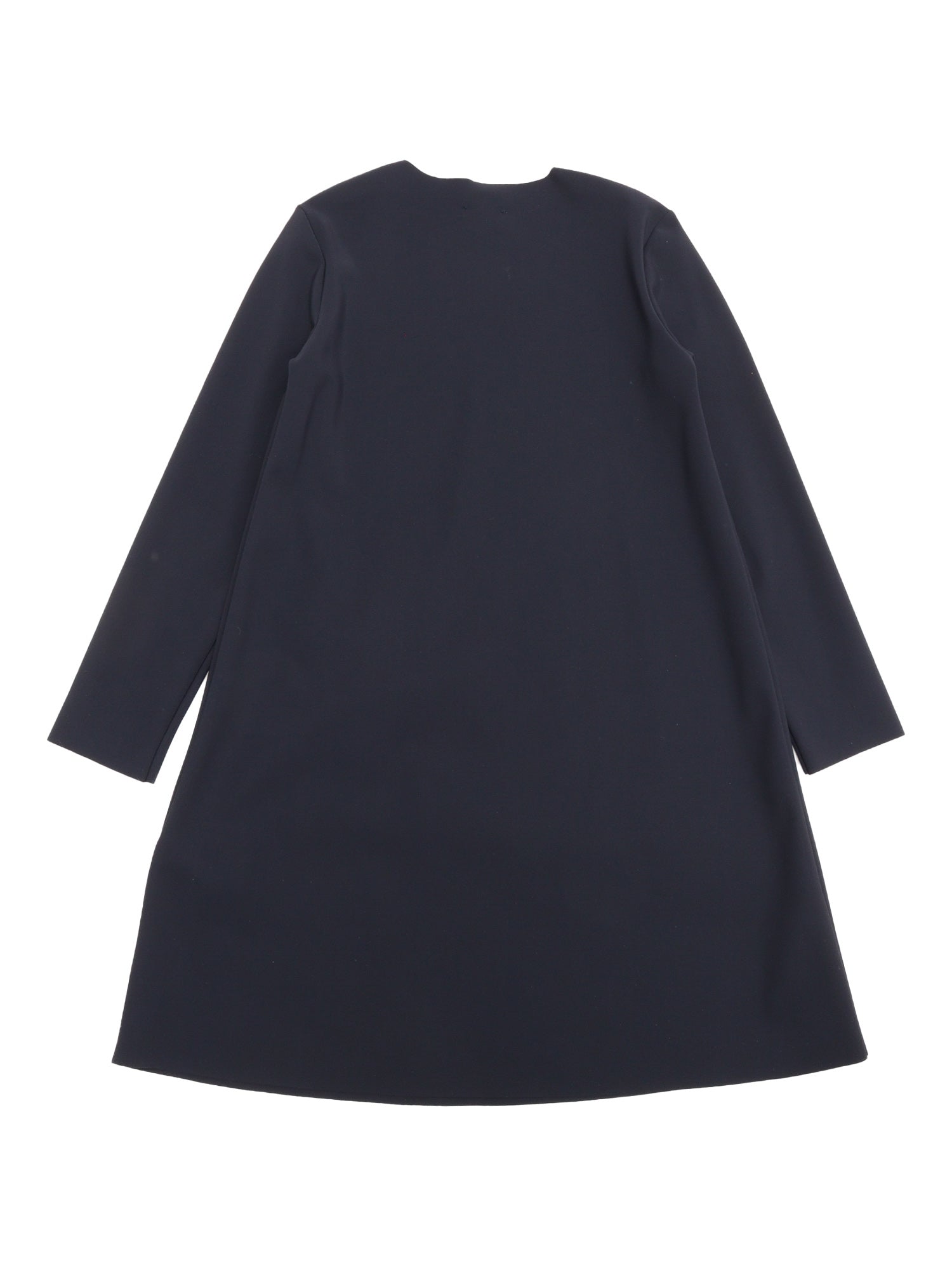 Long Sleeved Dress Blue Polyamide Elastane
