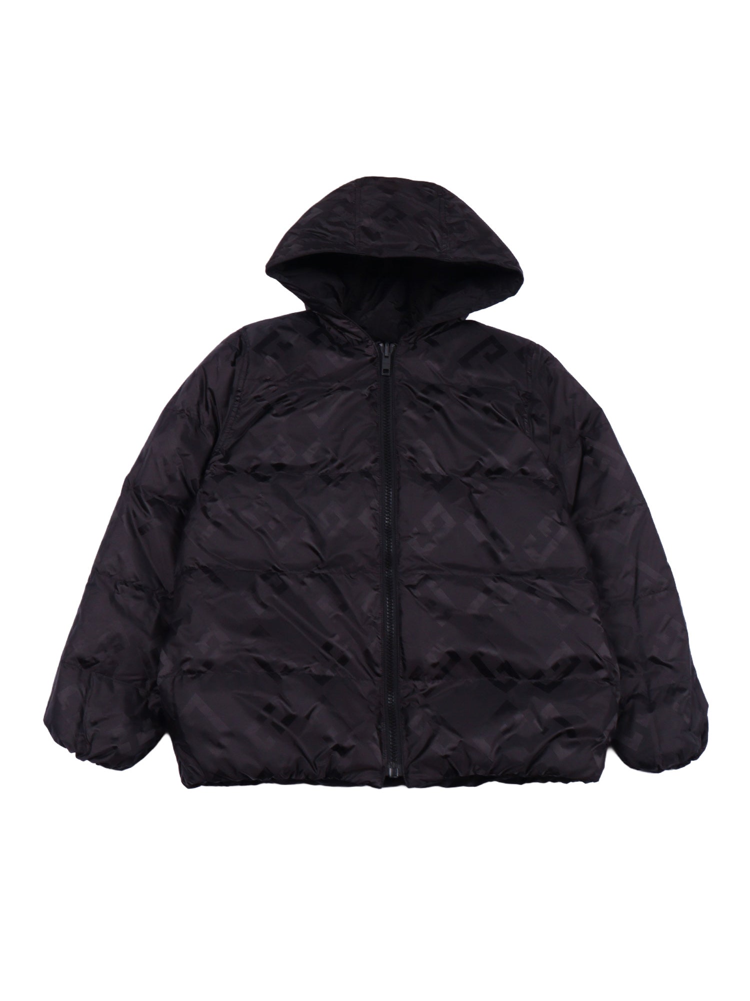 Down Jacket Black Short Puffer