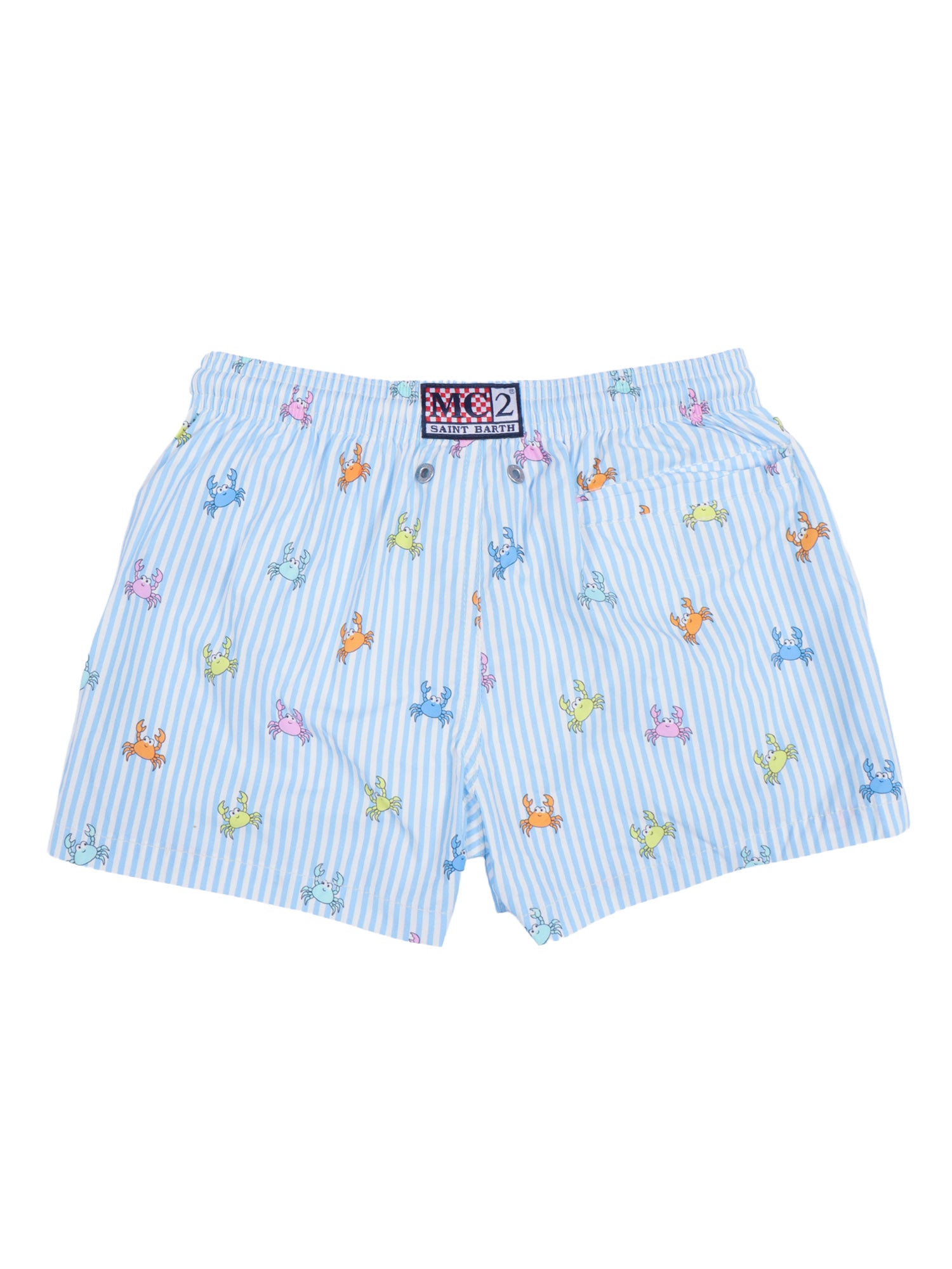 Jean Lighting Stretch-Pinchy Multi Stripes 30 Light Blue Polyester Boxer Mare Bimbo