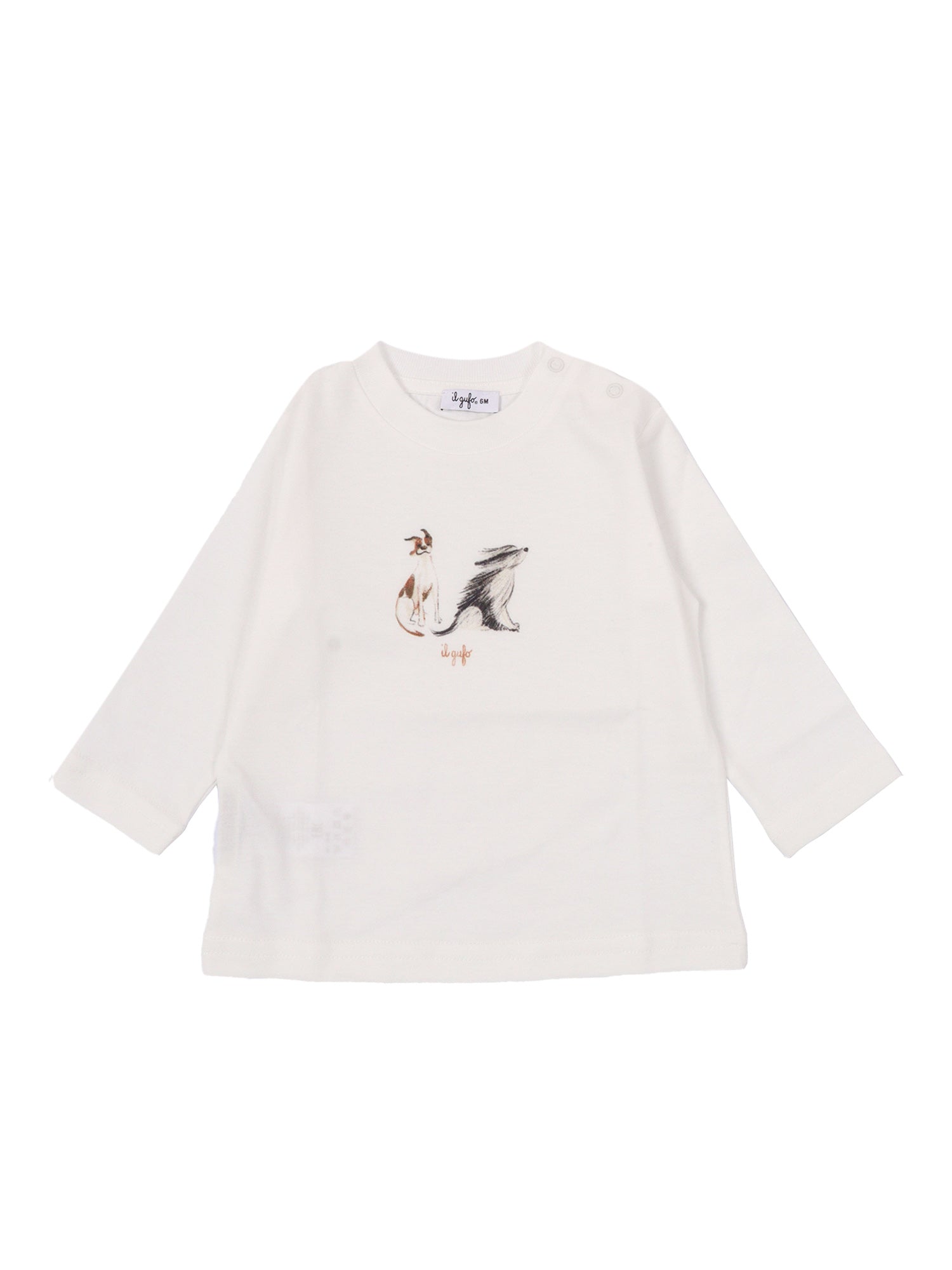 Long Sleeved T-Shirt White Cotton Sleeves