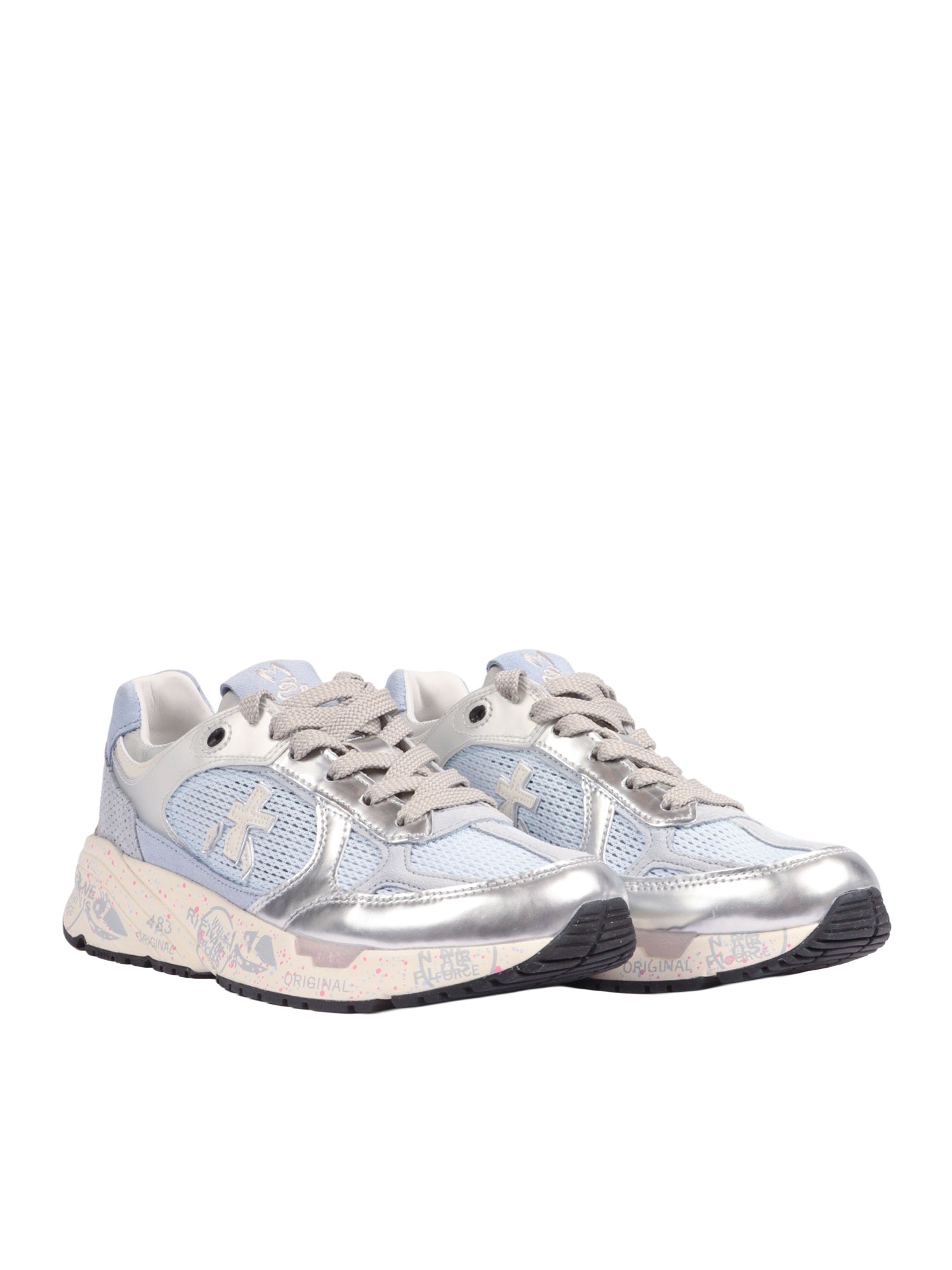 Mased Sneakers Light Blue