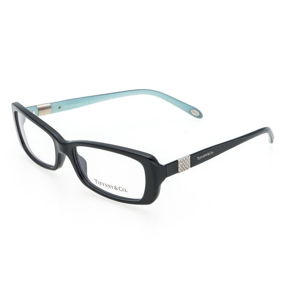 Tiffany & Co. Eyeglasses Rectangle Full Rim, Black Frame And Clear Demo Lenses Lens Tf2070-B8001 Sunglasses