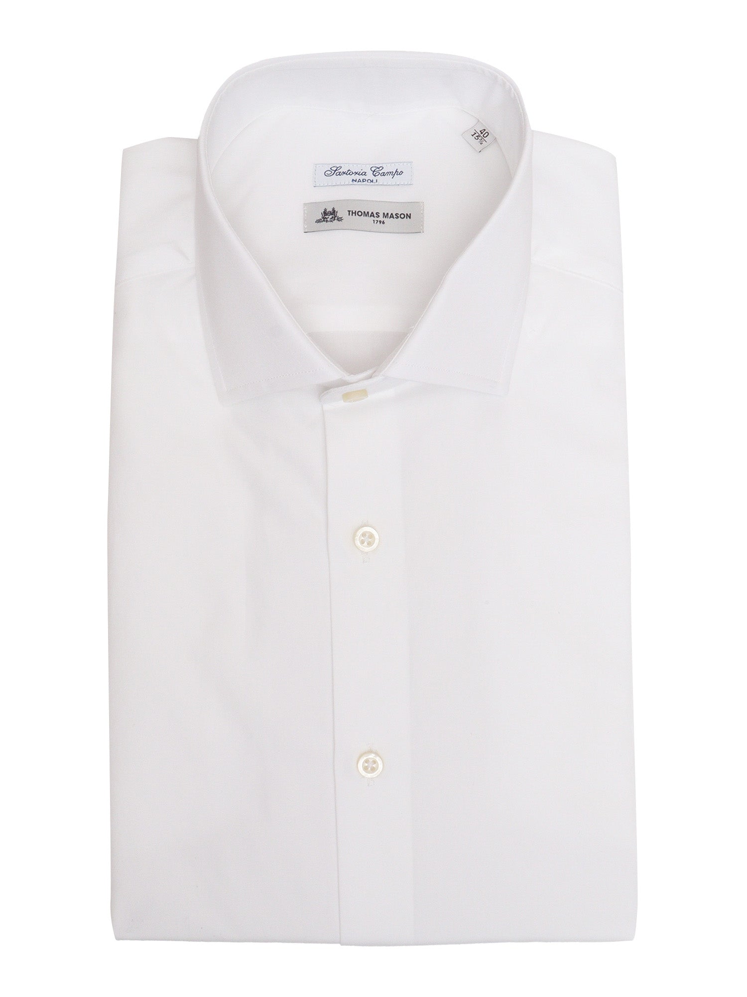 Thomas Mason Shirt White Cotton