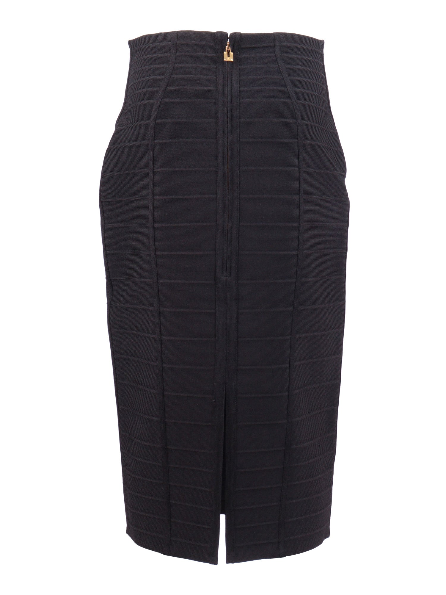 Womans Knitted Skirt Black Viscose Polyamide