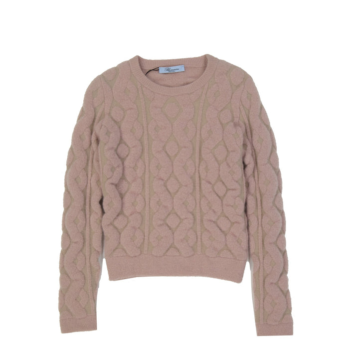 Wool Blend Sweater Pink Mohair Polyamide