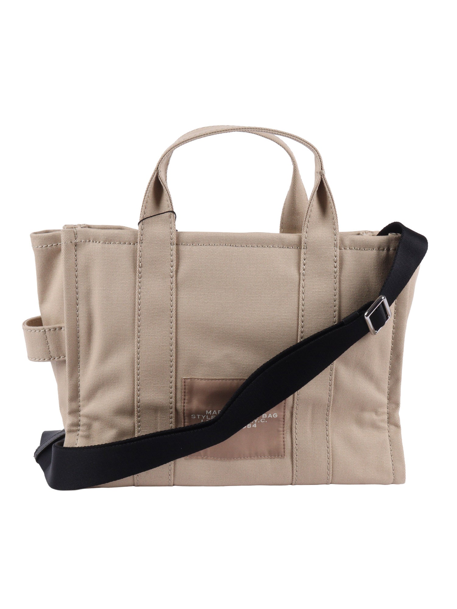 THE MEDIUM TOTE Beige Cotton Handbag
