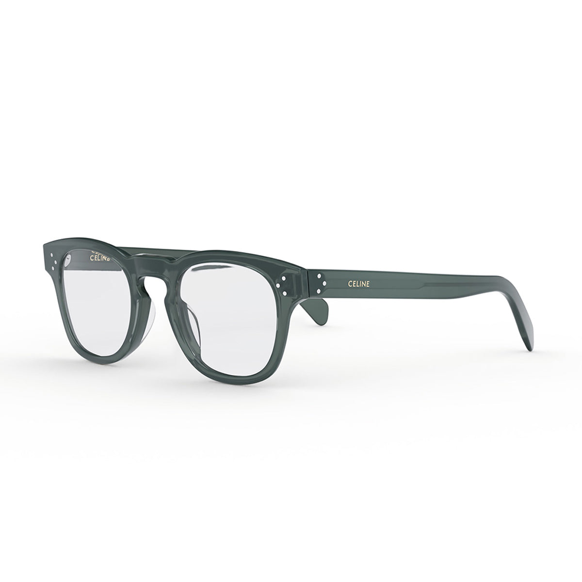 Celine CL50118I 3 Dots HD 093 Transparent Green Verde Acetate Occhiali Da Vista