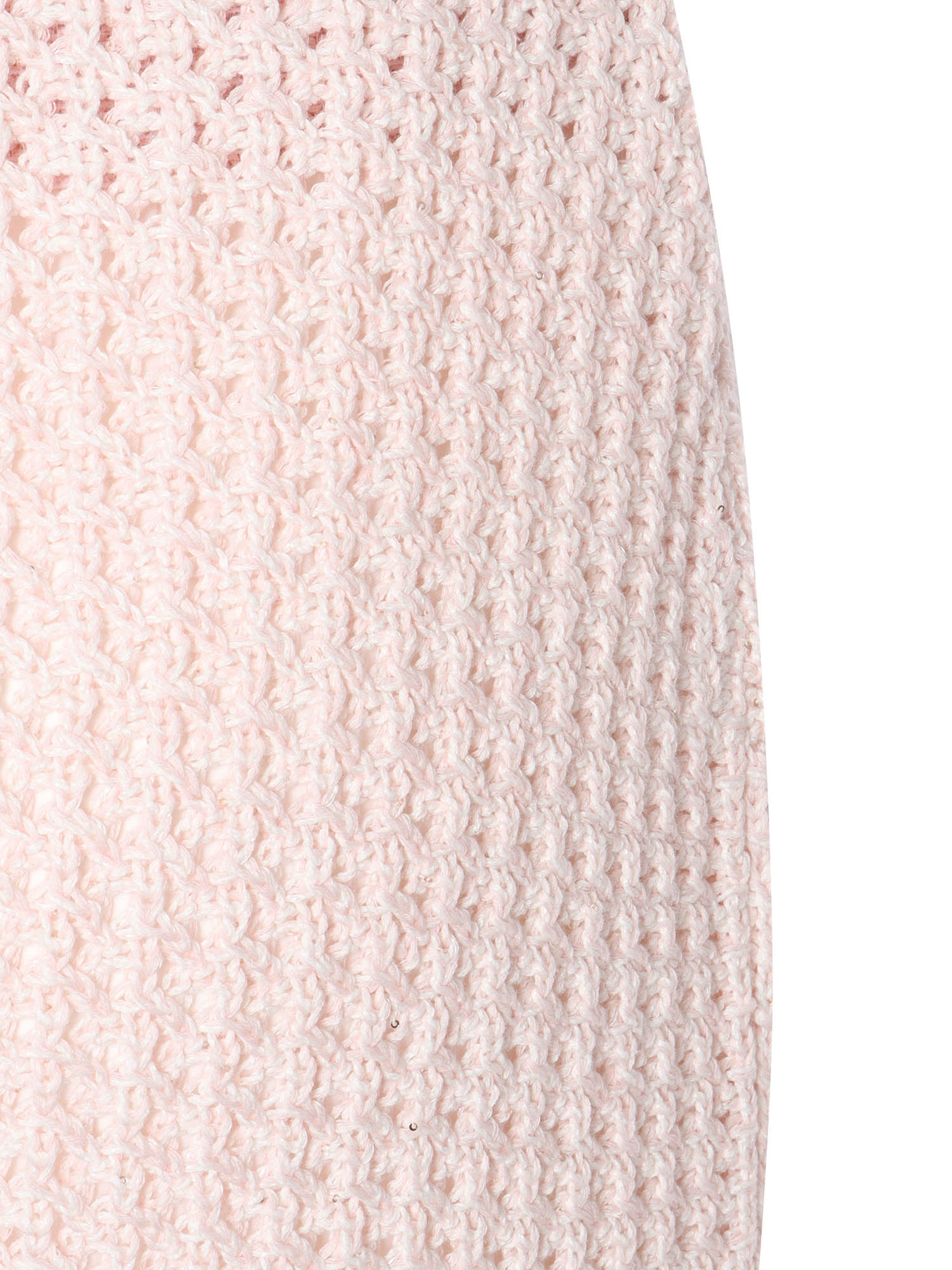 Pink midi skirt Cotton Linen Nylon Polyester
