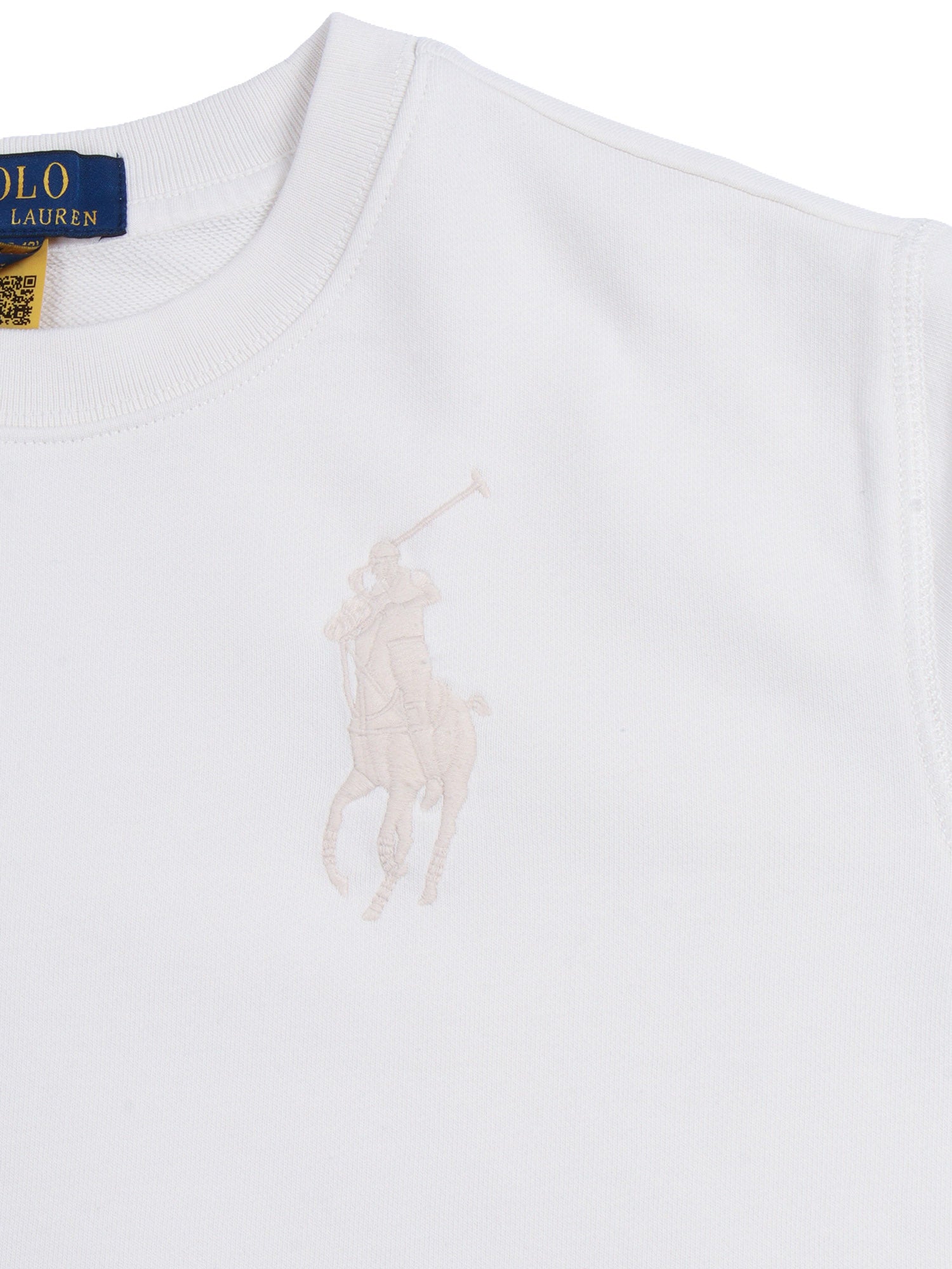 KNIT-PULLOVER-SWEATSHIRT White Cotton Polyester