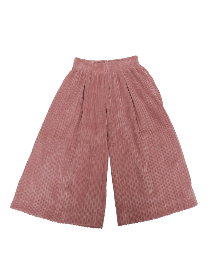 Wide Leg Velvet Pants Pink
