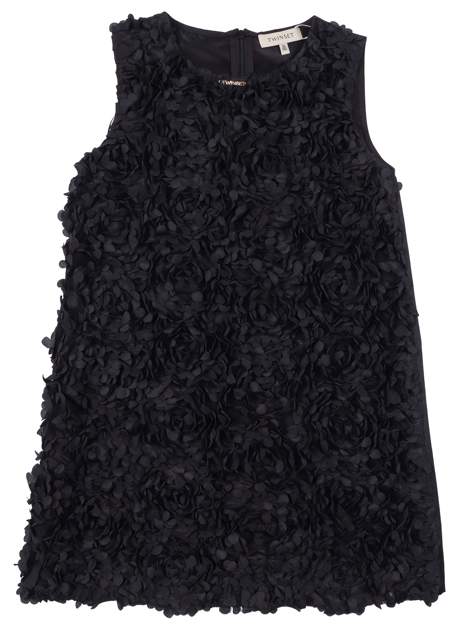 DRESS Black Polyester Lining Cotton