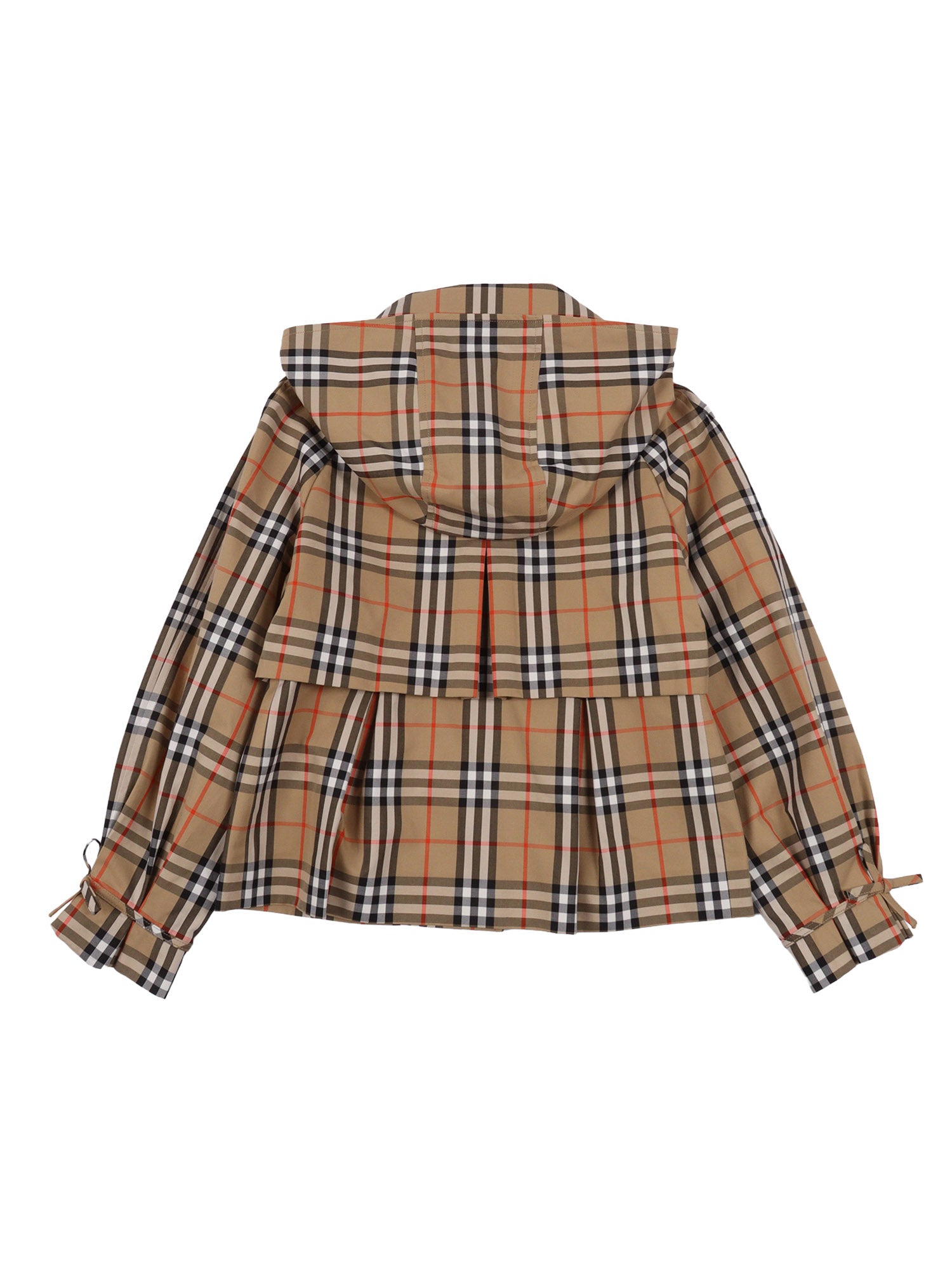 KID GIRL JACKETS Beige Cotton