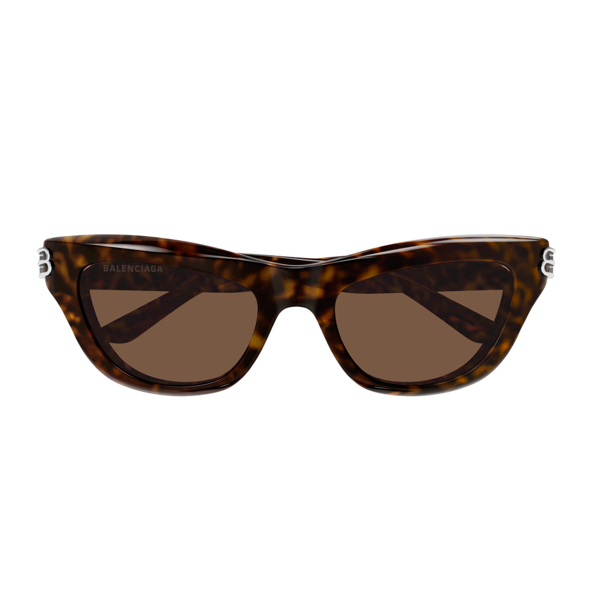 Balenciaga BB0430S Linea Everyday 002 Havana Brown Recycled Acetate Occhiali Da Sole
