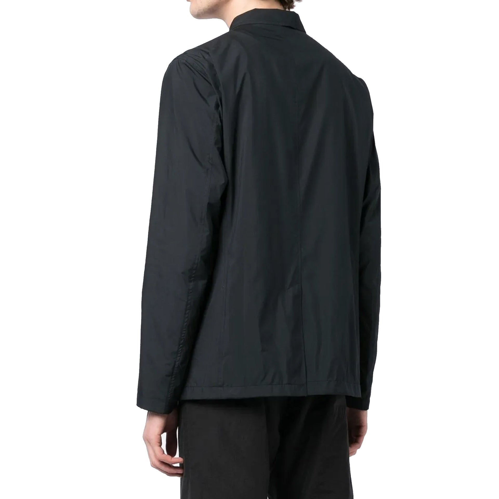 Herno Button-Front Casual Jacket Black Polyester