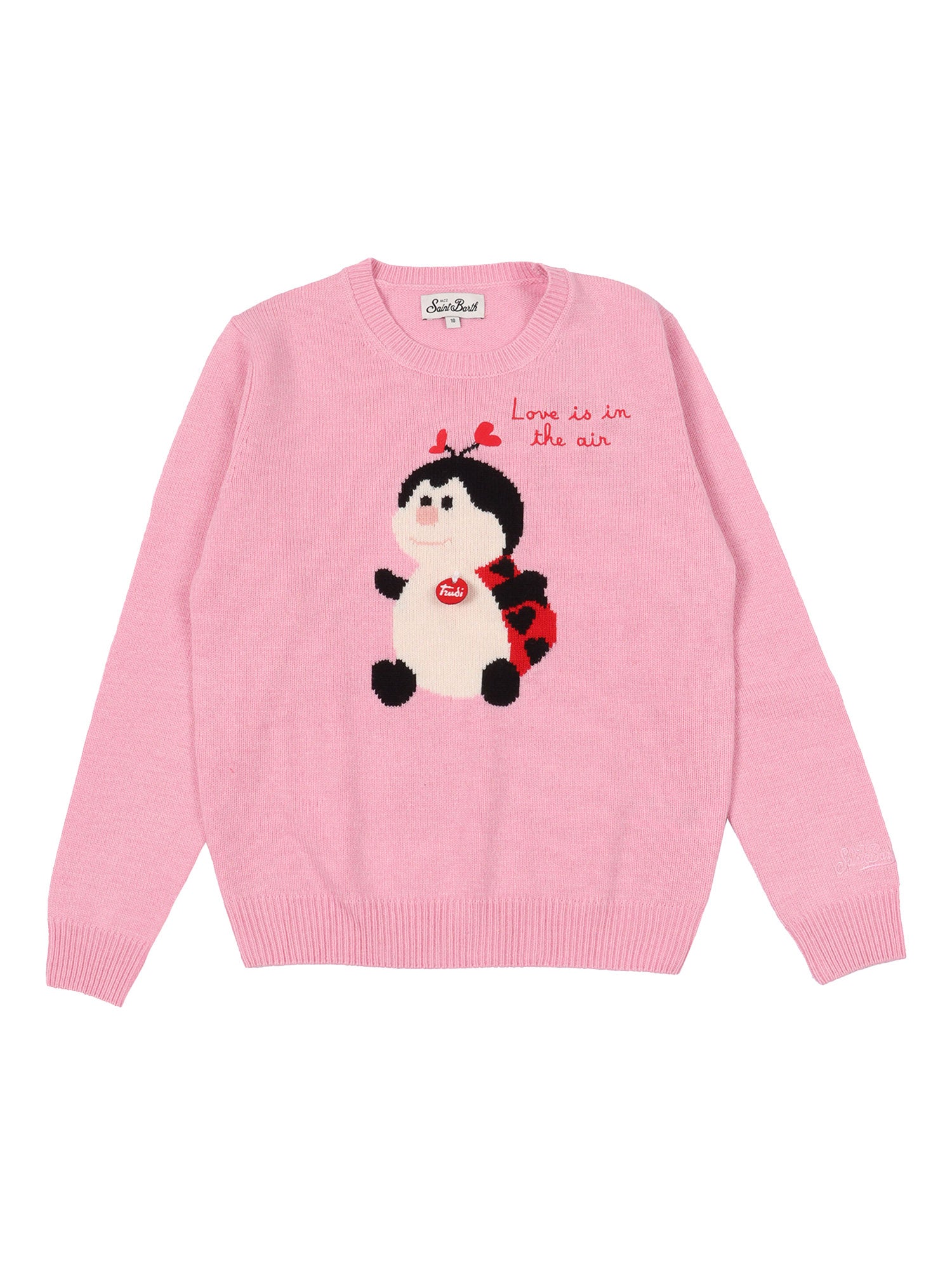 Princess-Trudi Ladybug 23 Emb Pink Crewneck