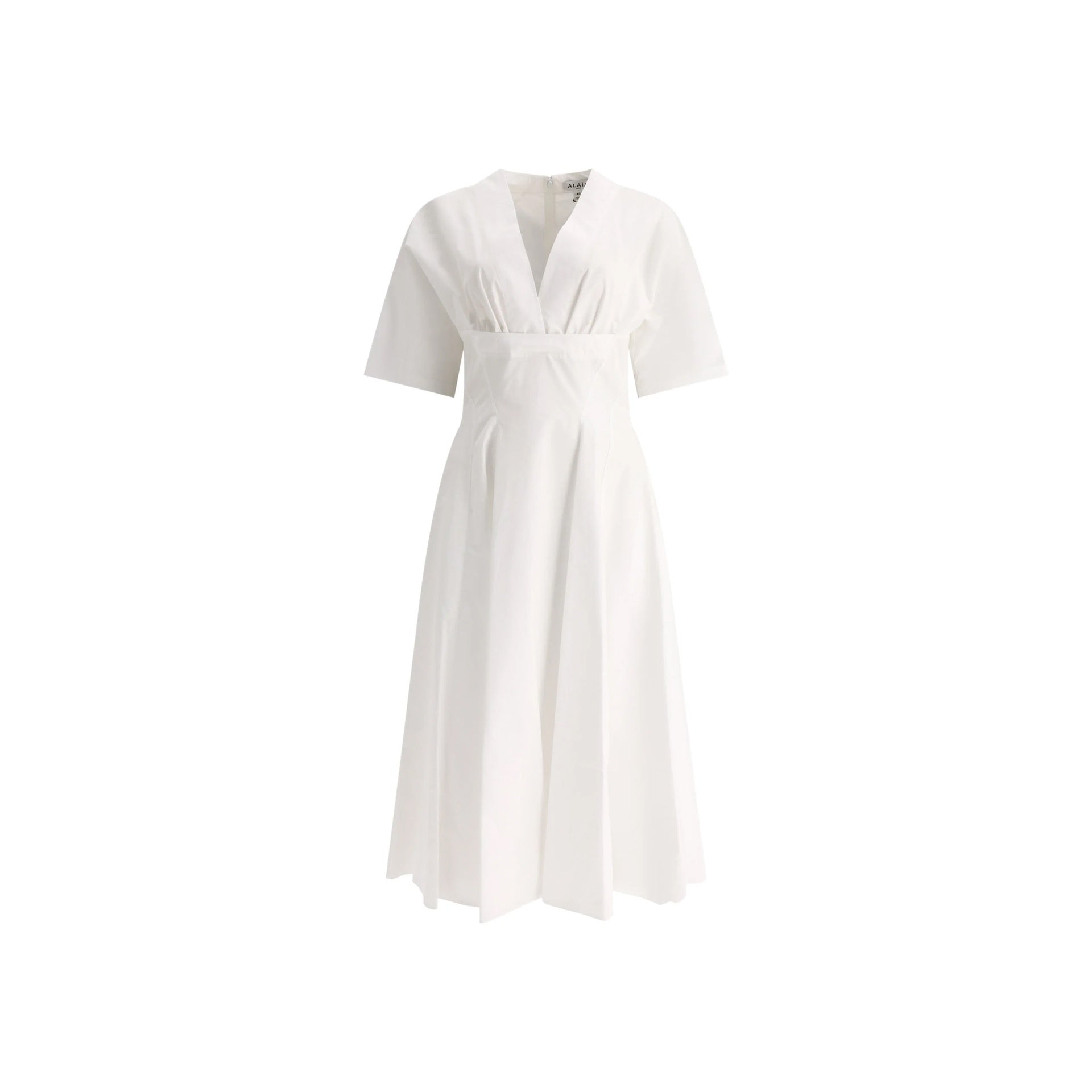 Alaia Cotton Midi Dress White