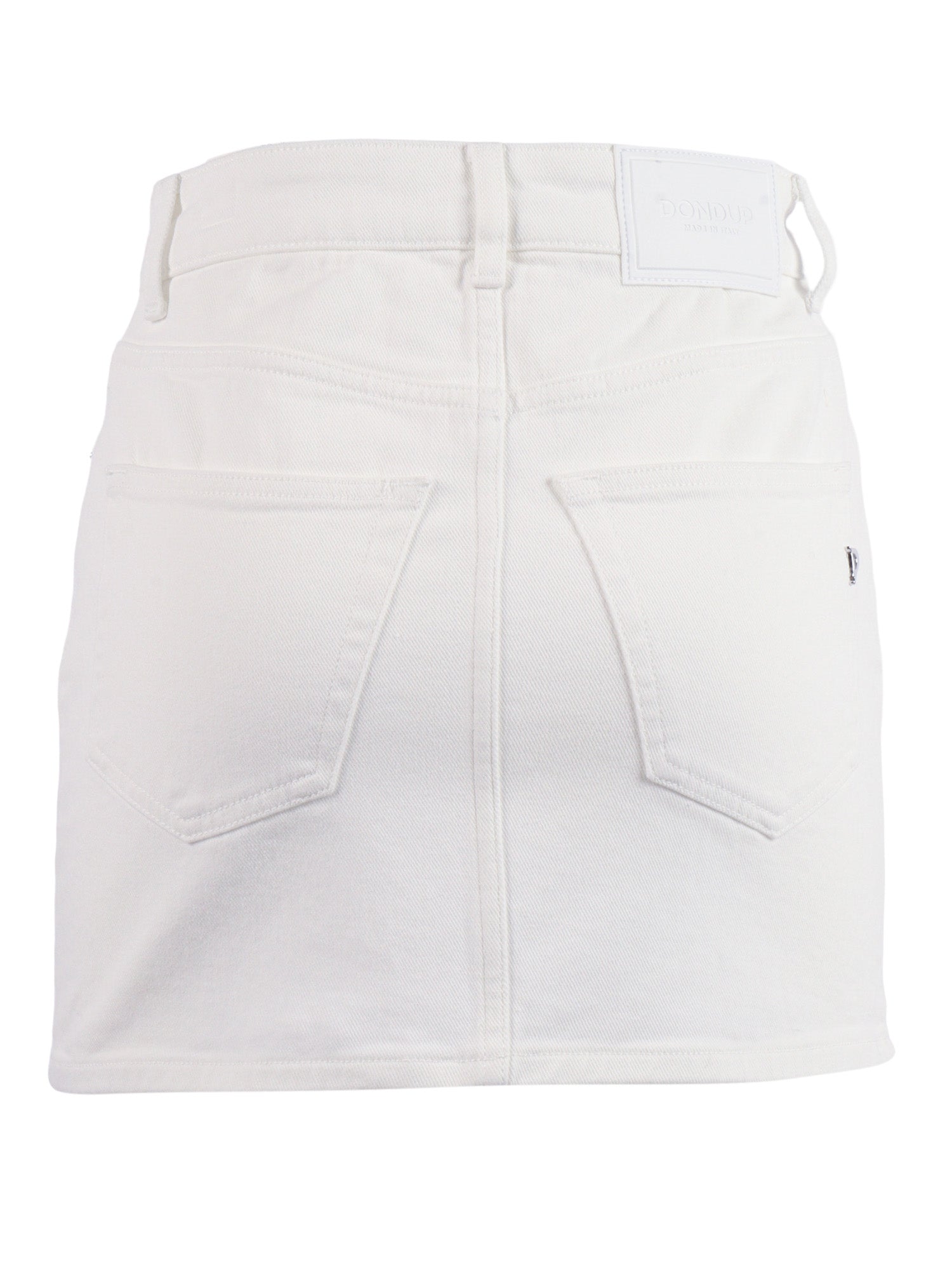 SKIRT White Cotton Elastane