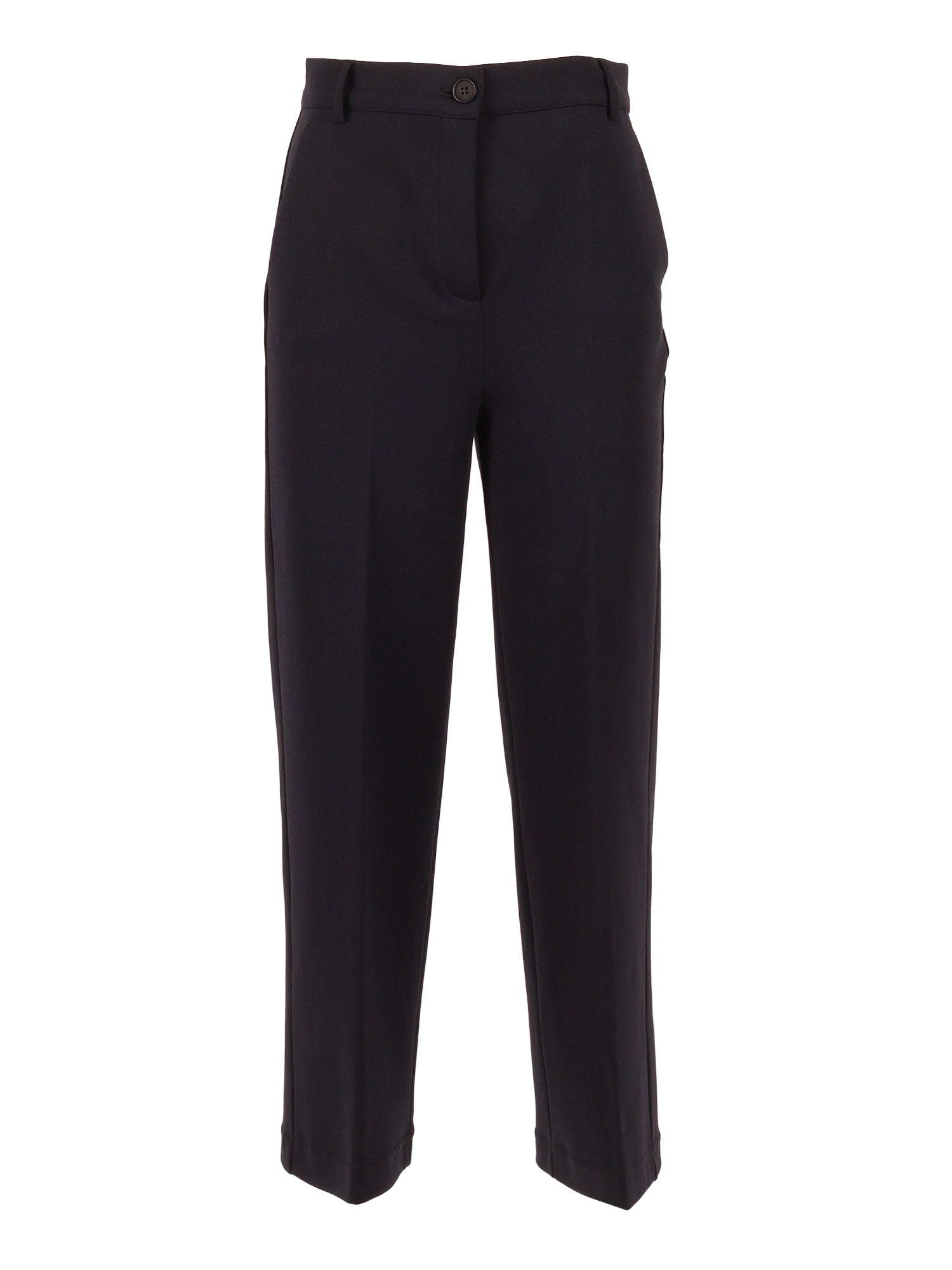 TROUSERS Blue Cotton Polyester Pant