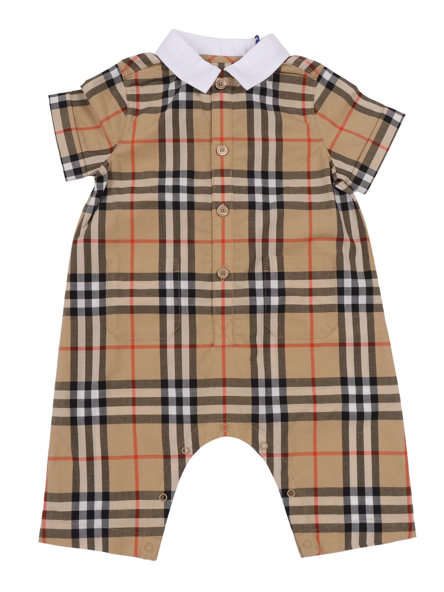 NB OVERALLS Beige Cotton Dungarees