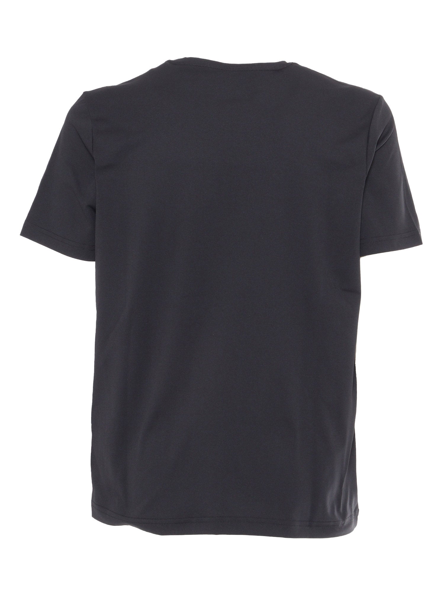 SERIL TRAVEL T-SHIRT Black Cotton Short Sleeves