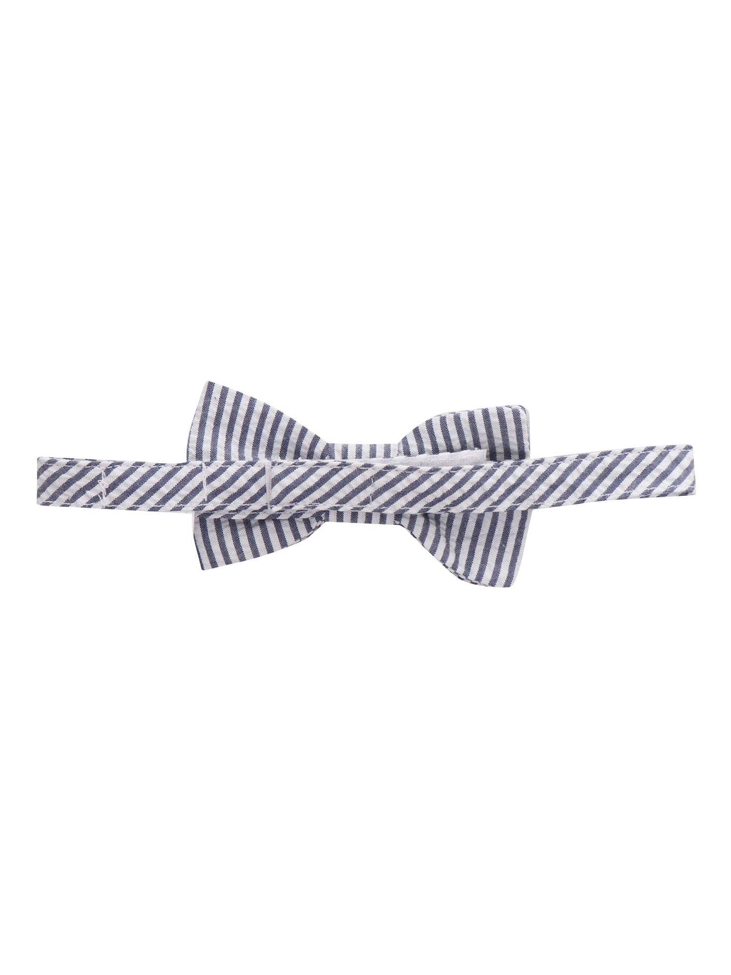 Striped bow tie Blue Cotton