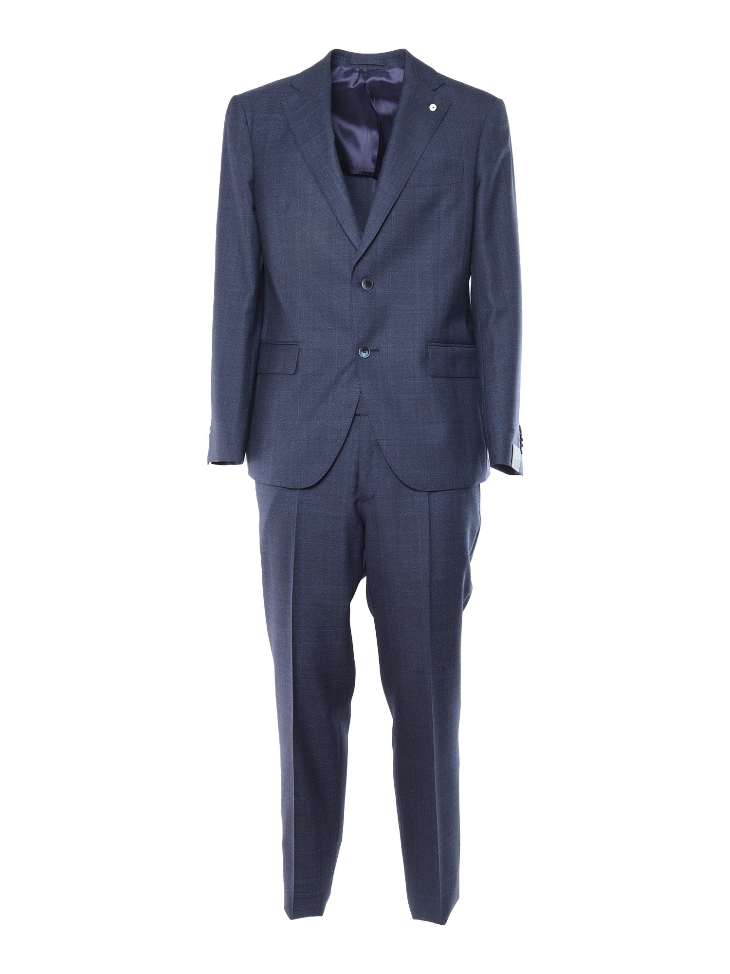 Suit Blue Virgin Wool Jacket