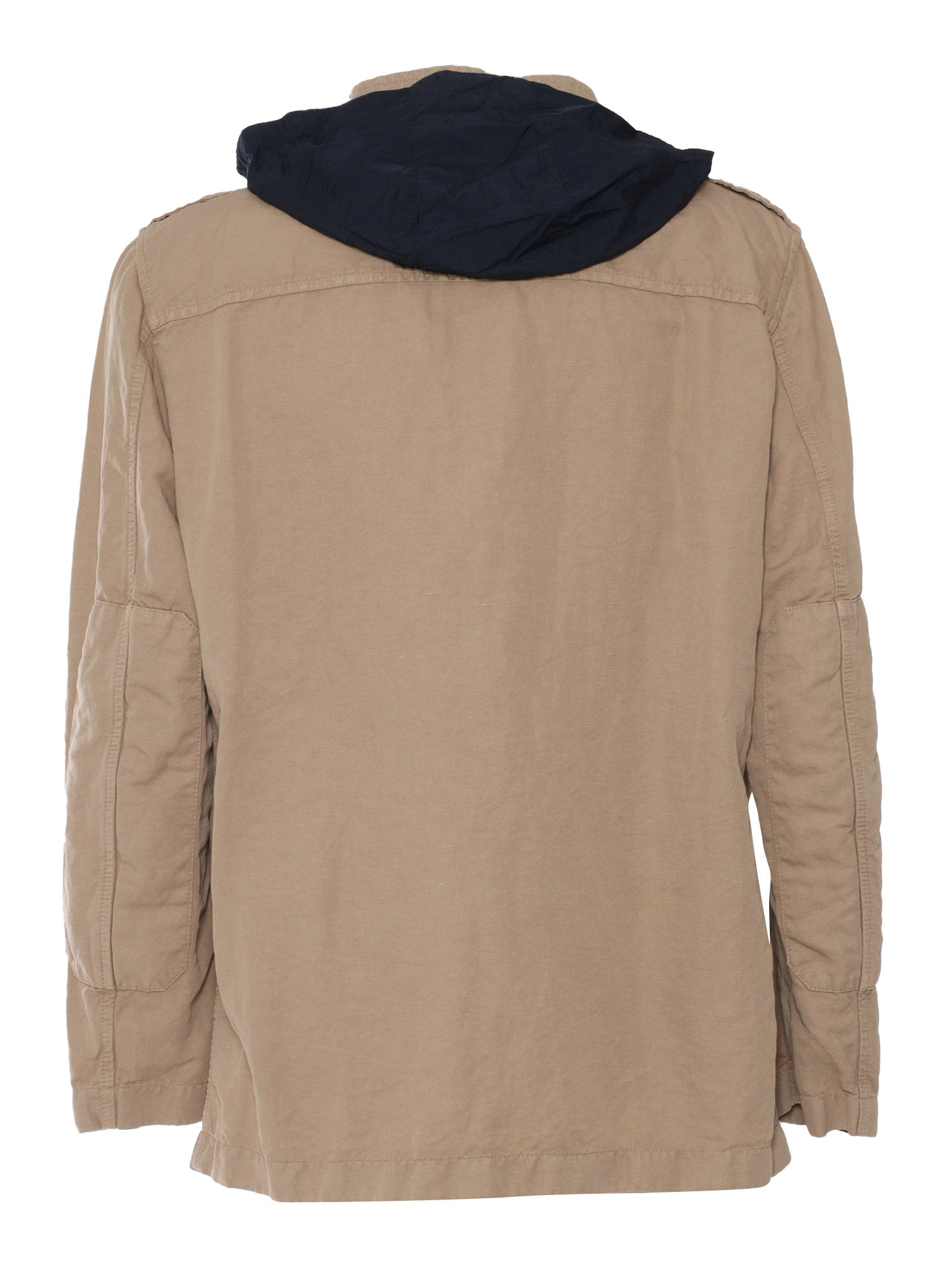 FAY EXPLORER FIELD JACKET Brown Cotton Linen Heavy