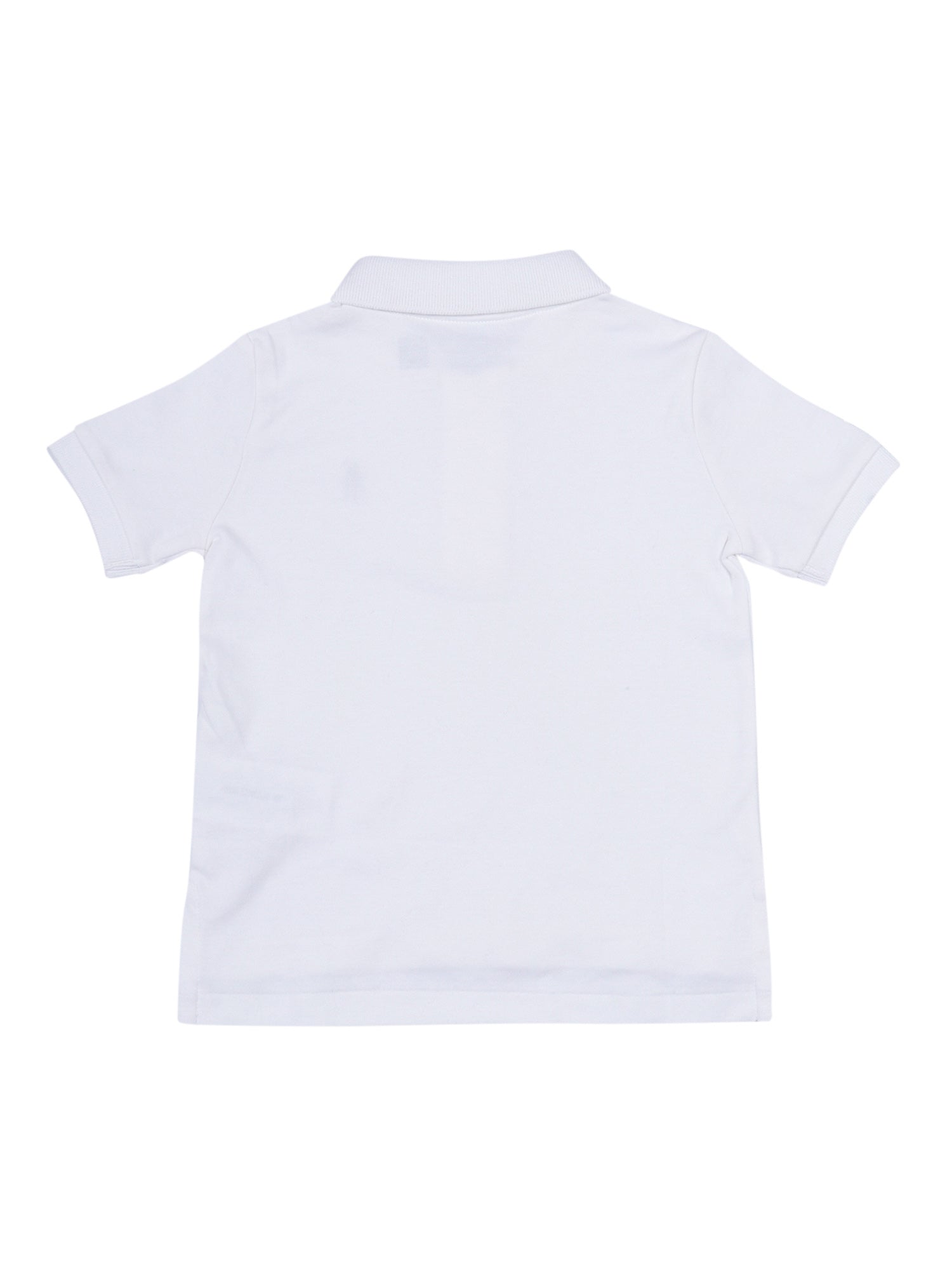 Boy Polo-Tops-Knit White Cotton Top