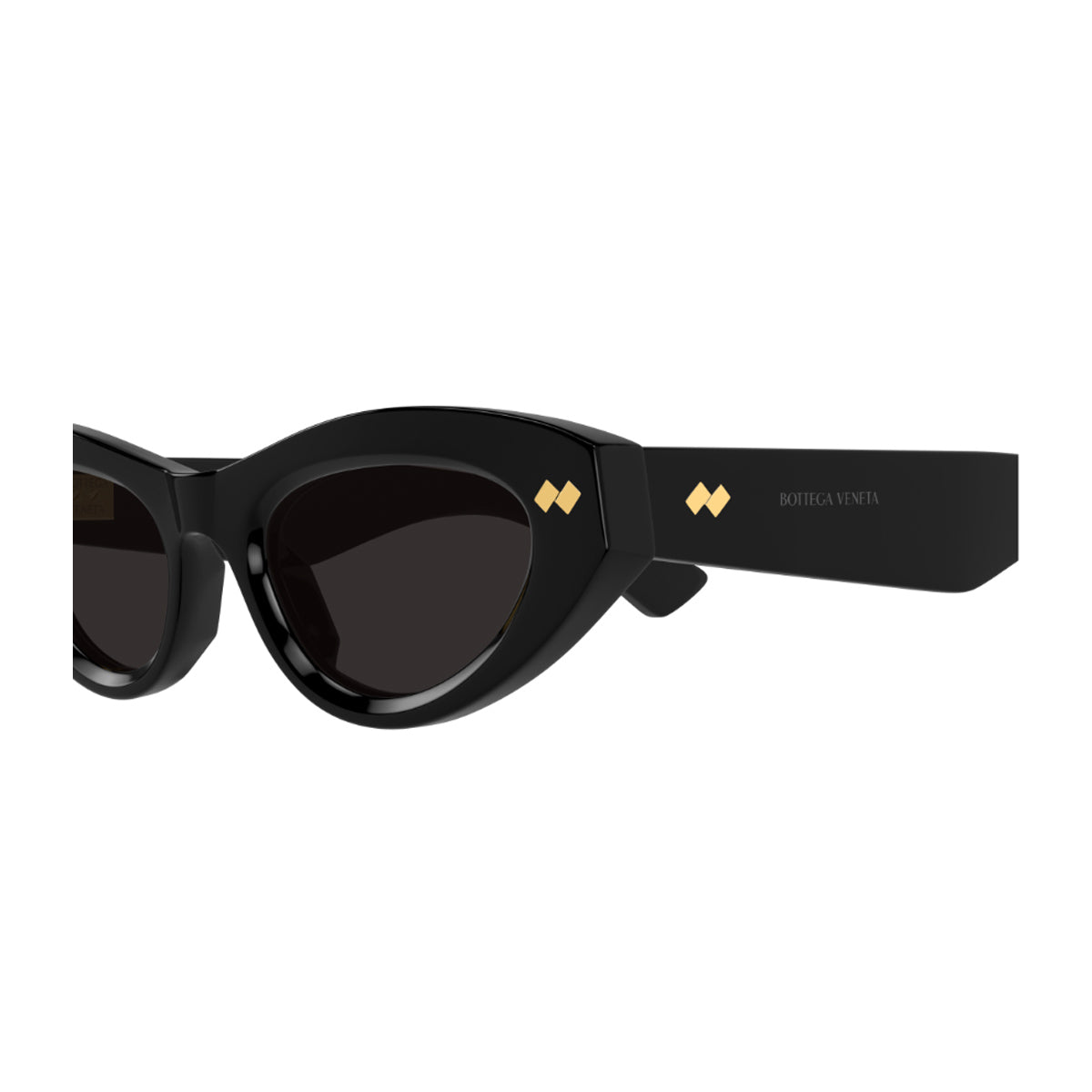 Bottega Veneta BV1350S Linea Ribbon 001 Black Grey Nero Recycled Acetate Occhiali Da Sole