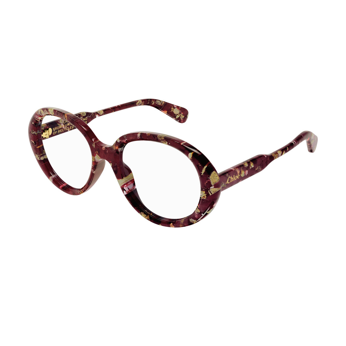 CH0221O Linea Gayia 004 Rosso Recycled Acetate Occhiali Vista