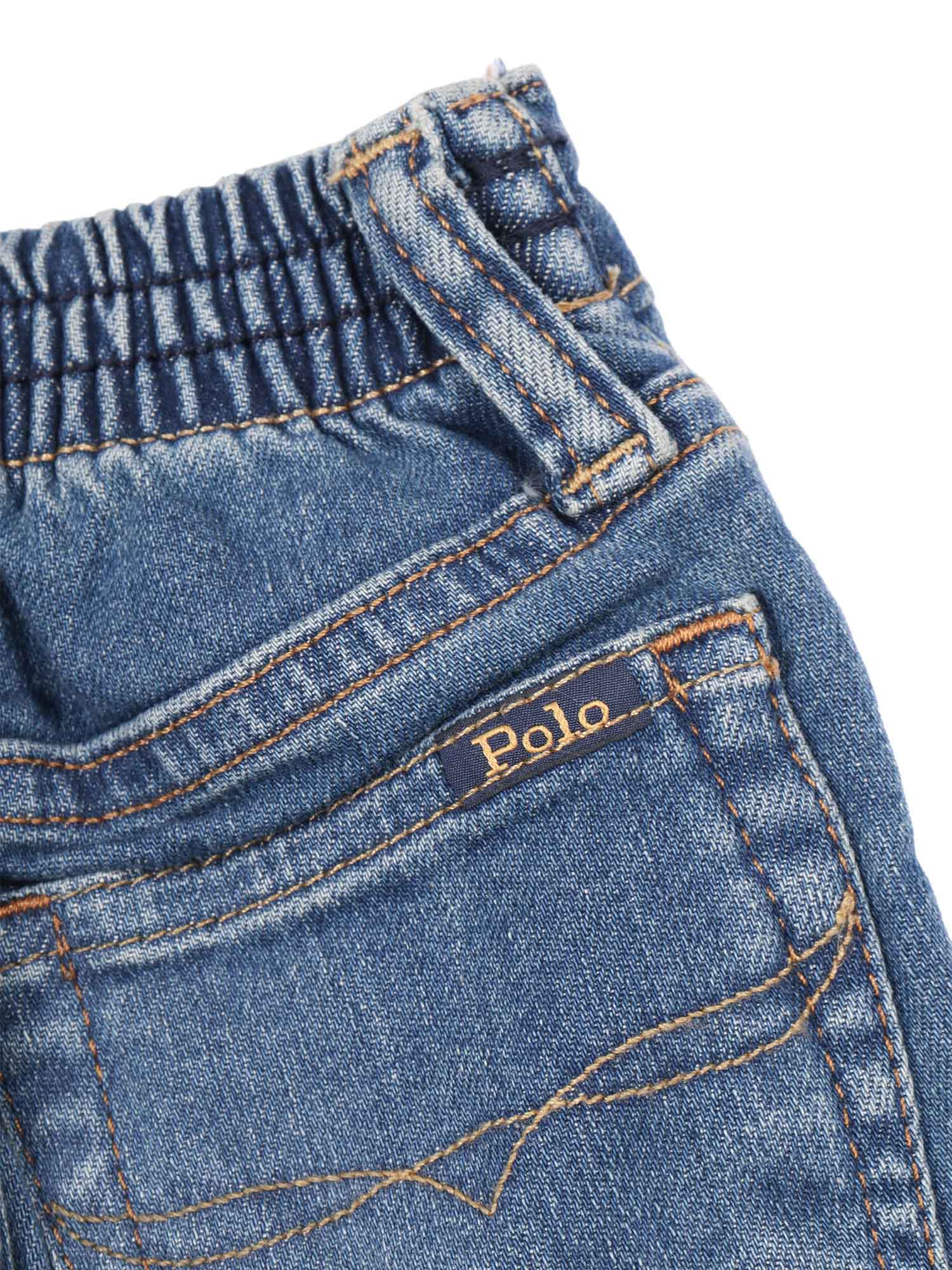 Baby Denim-Jeans-Classic Blue Cotton Elasterell-p Elastane