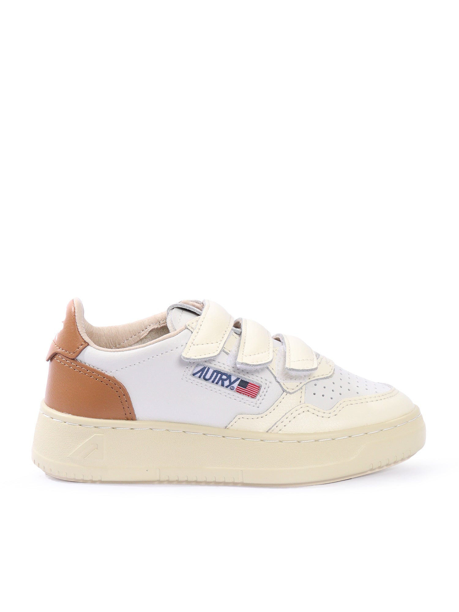 Kidstripes Low Kid Leat-Four Wht-Brnsug Sneakers White