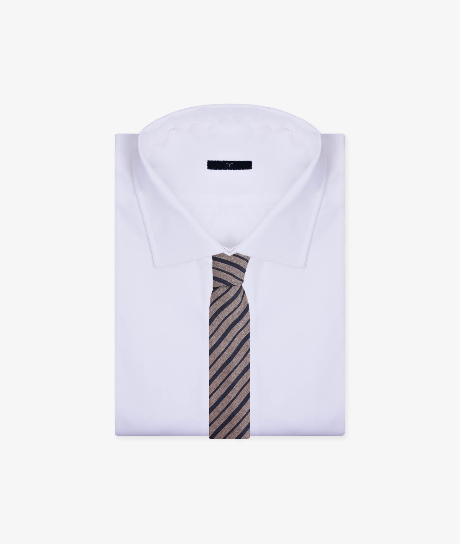 Regimental Tie Gray Big Pattern