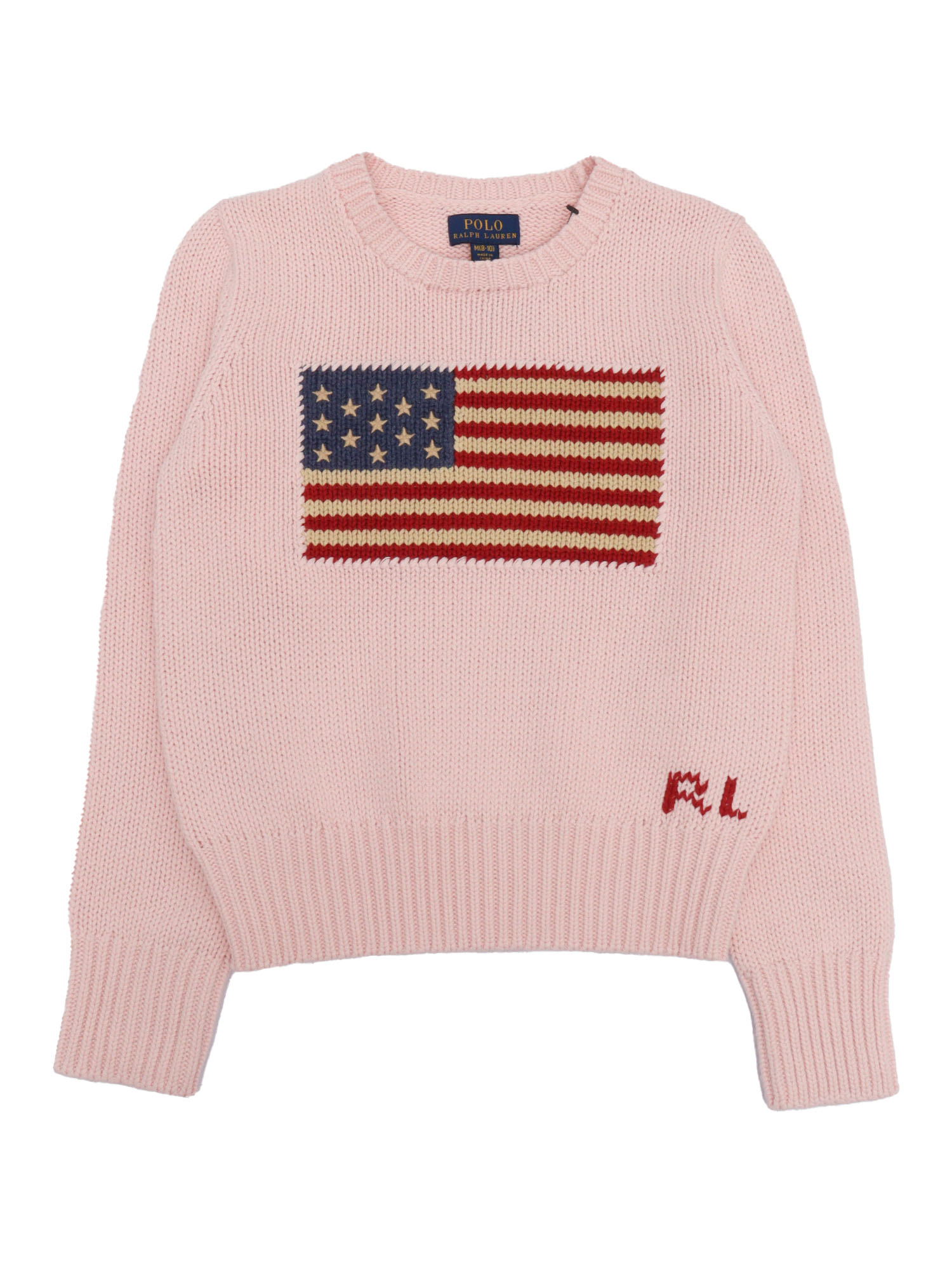 AMERICAN SWT-TOPS-SWEATER Pink Cotton Crewneck