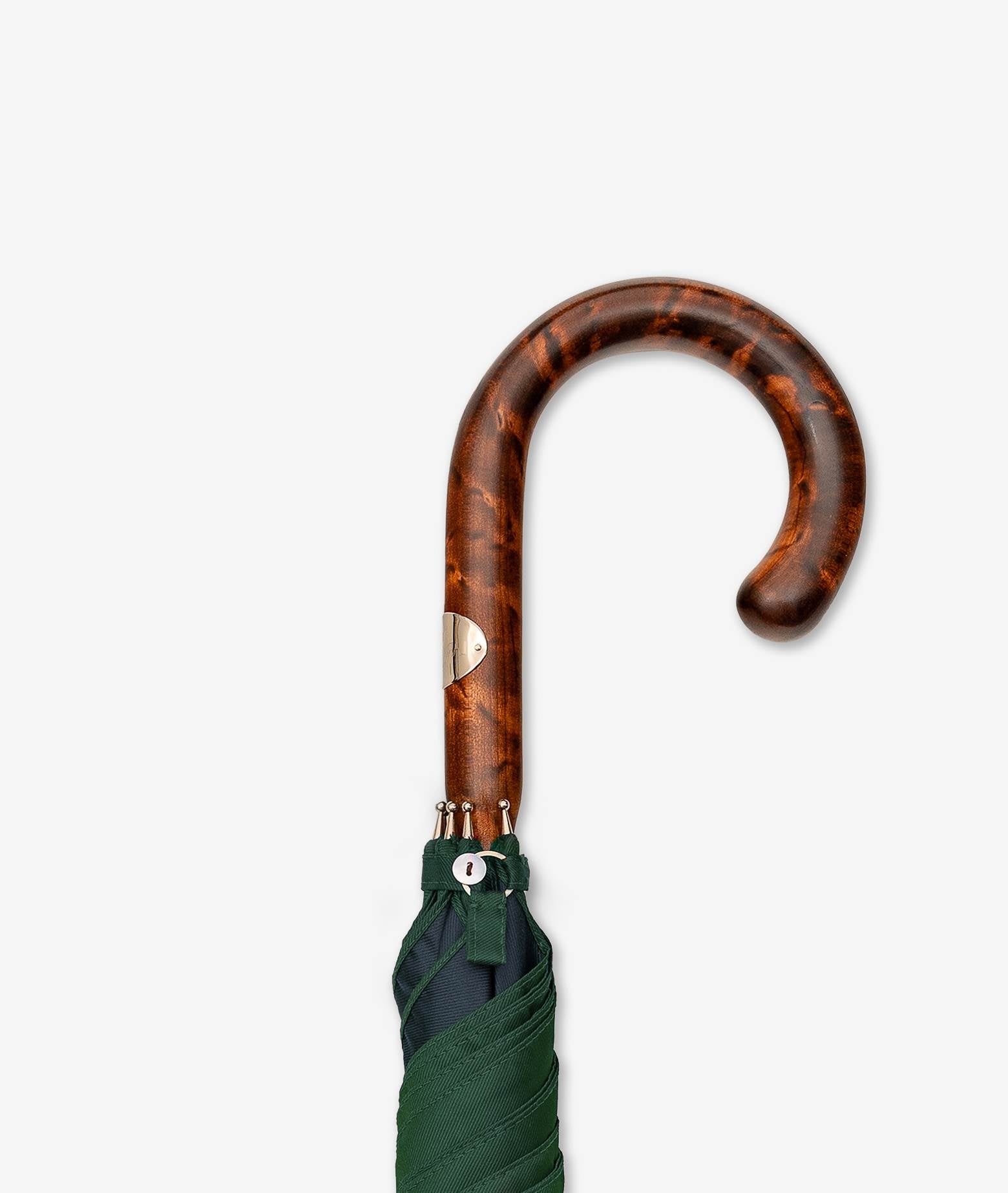 Umbrella Travel Green Maple Handle