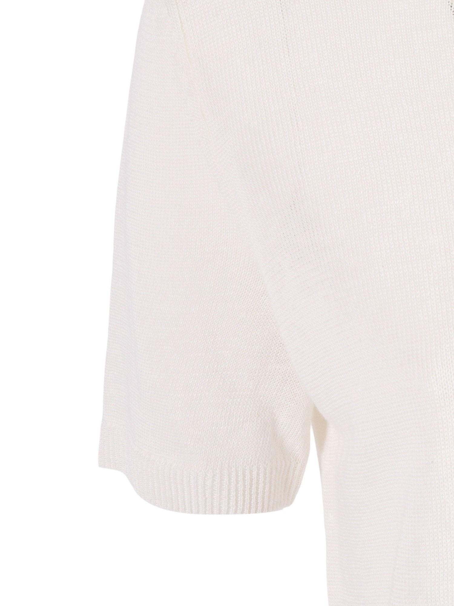 SWEATER White Linen Crewneck