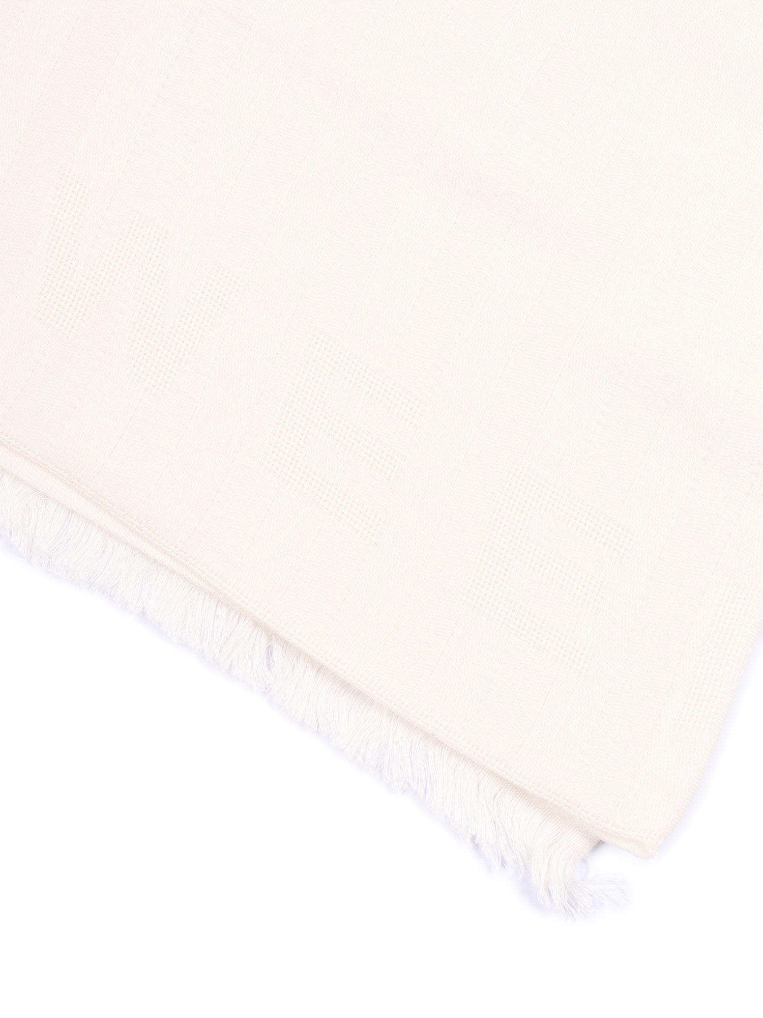 Shawl White Cotton Modal Scarf