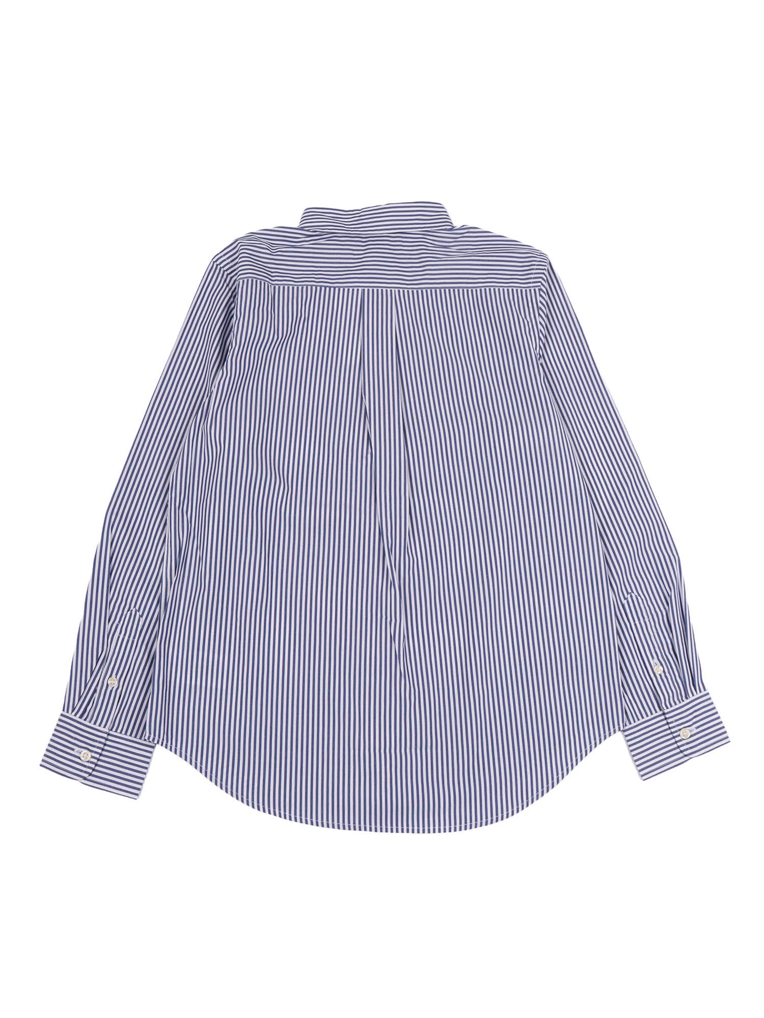 Ls Bd-Shirts-Sport Shirt Blue Cotton