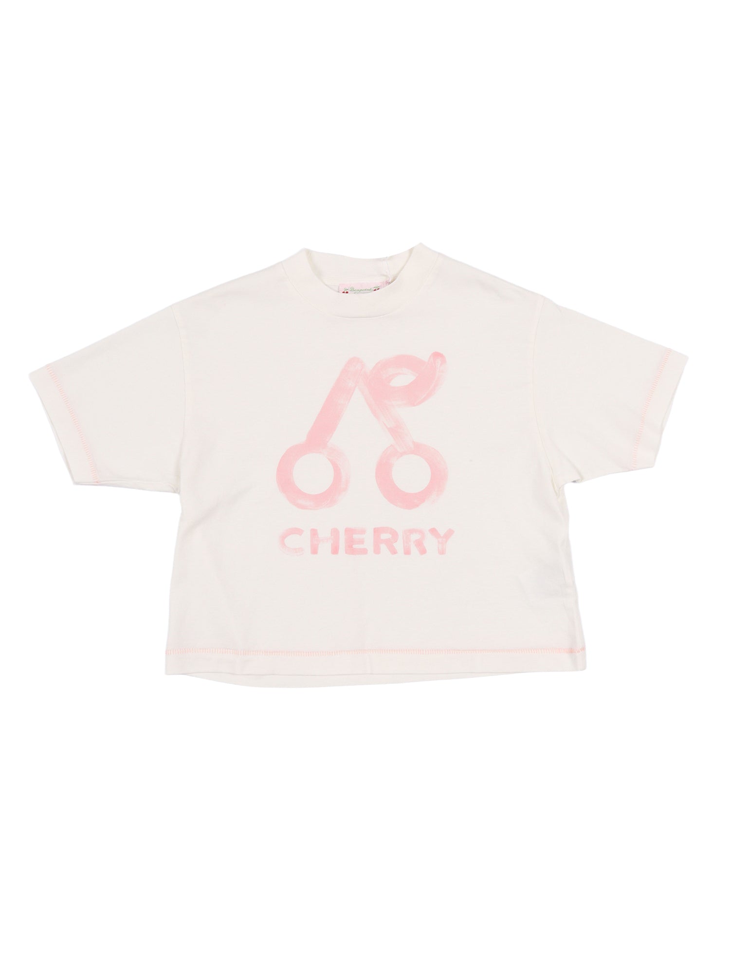 LELE T-SHIRT White Organic Cotton Short Sleeves