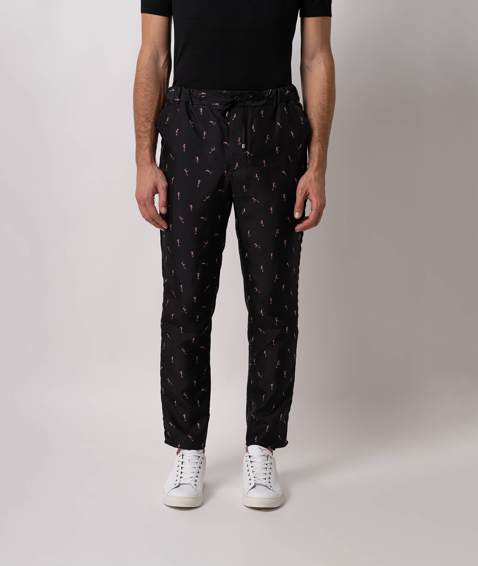 Trousers Pink Panther Black Da Definire