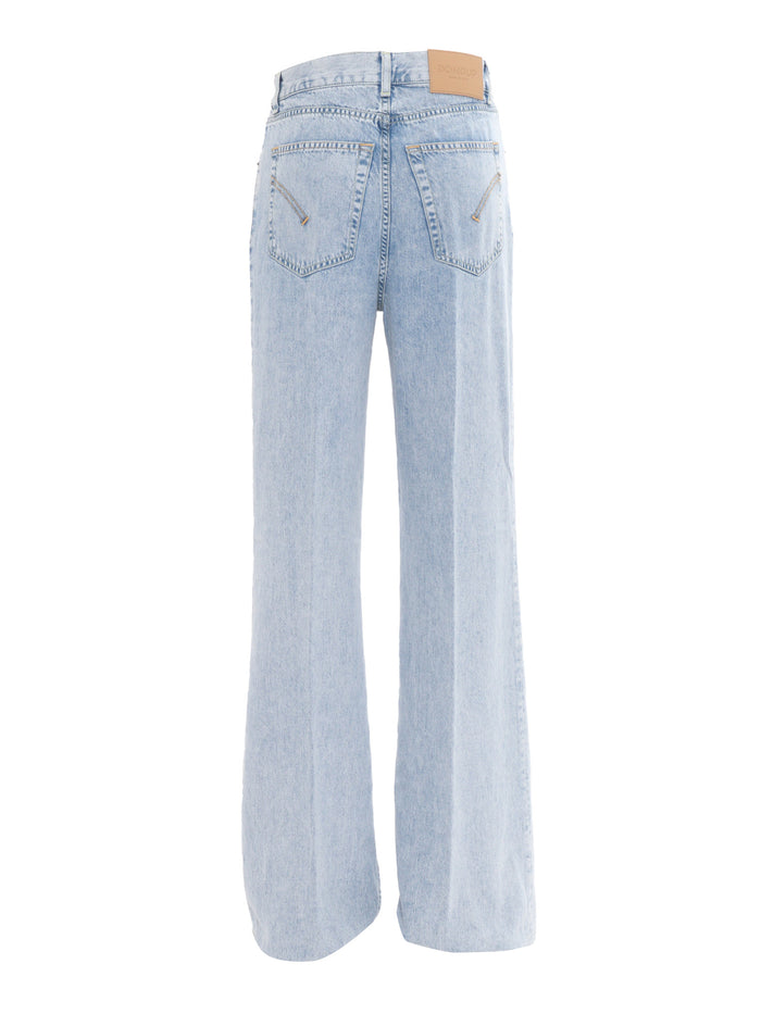 AMBER PANTS Blue Lyocel Jean