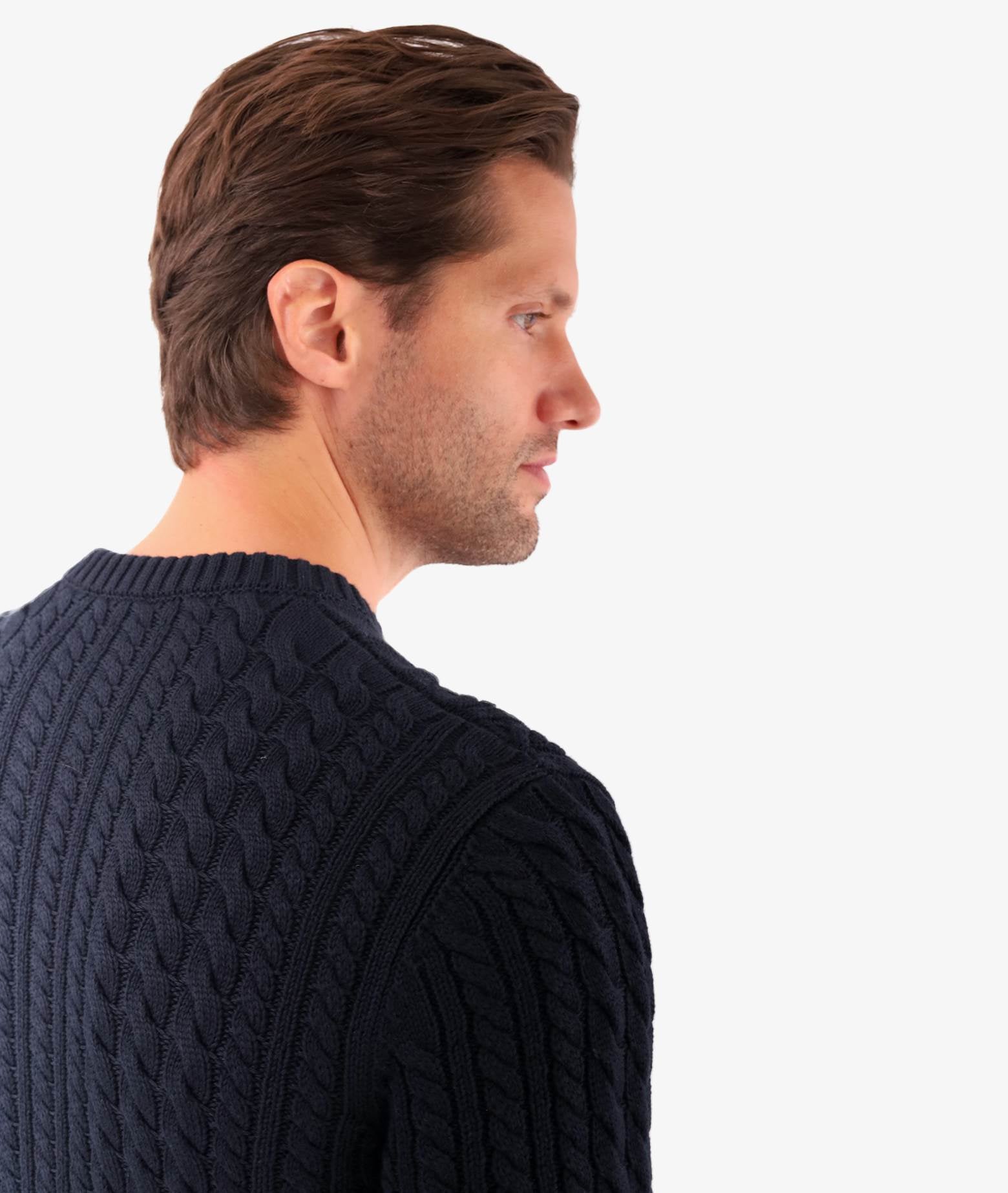 Cotton Sweater Bali Navy Maglieria Dis/lav Pesante