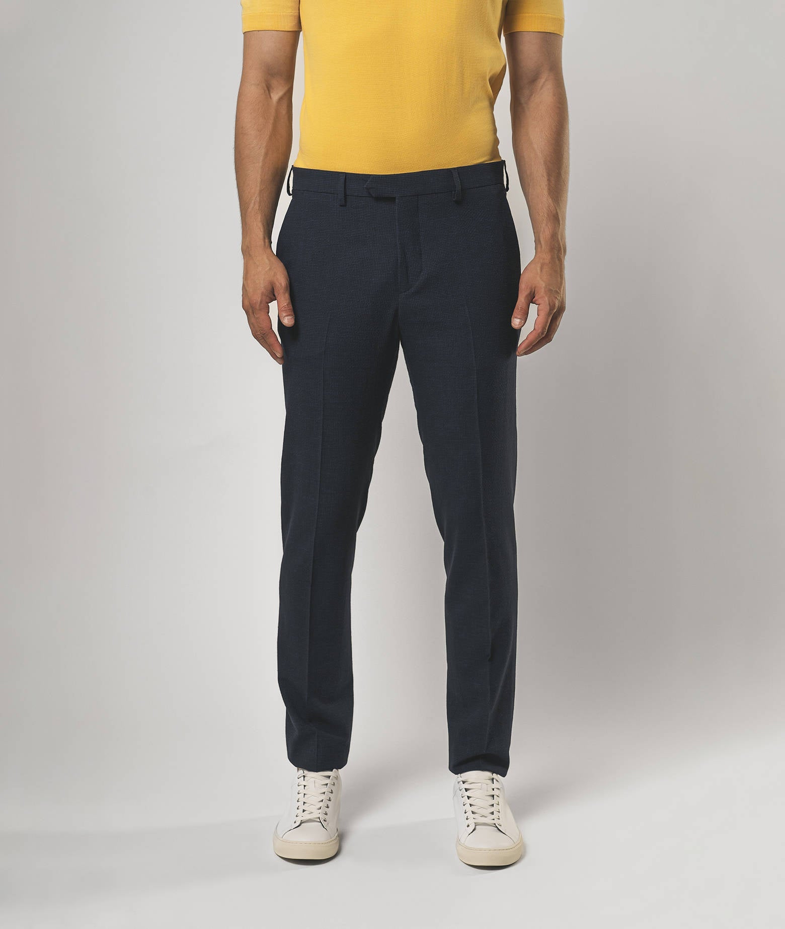 Wool And Linen Trousers Venice Beach Blue Sportswear